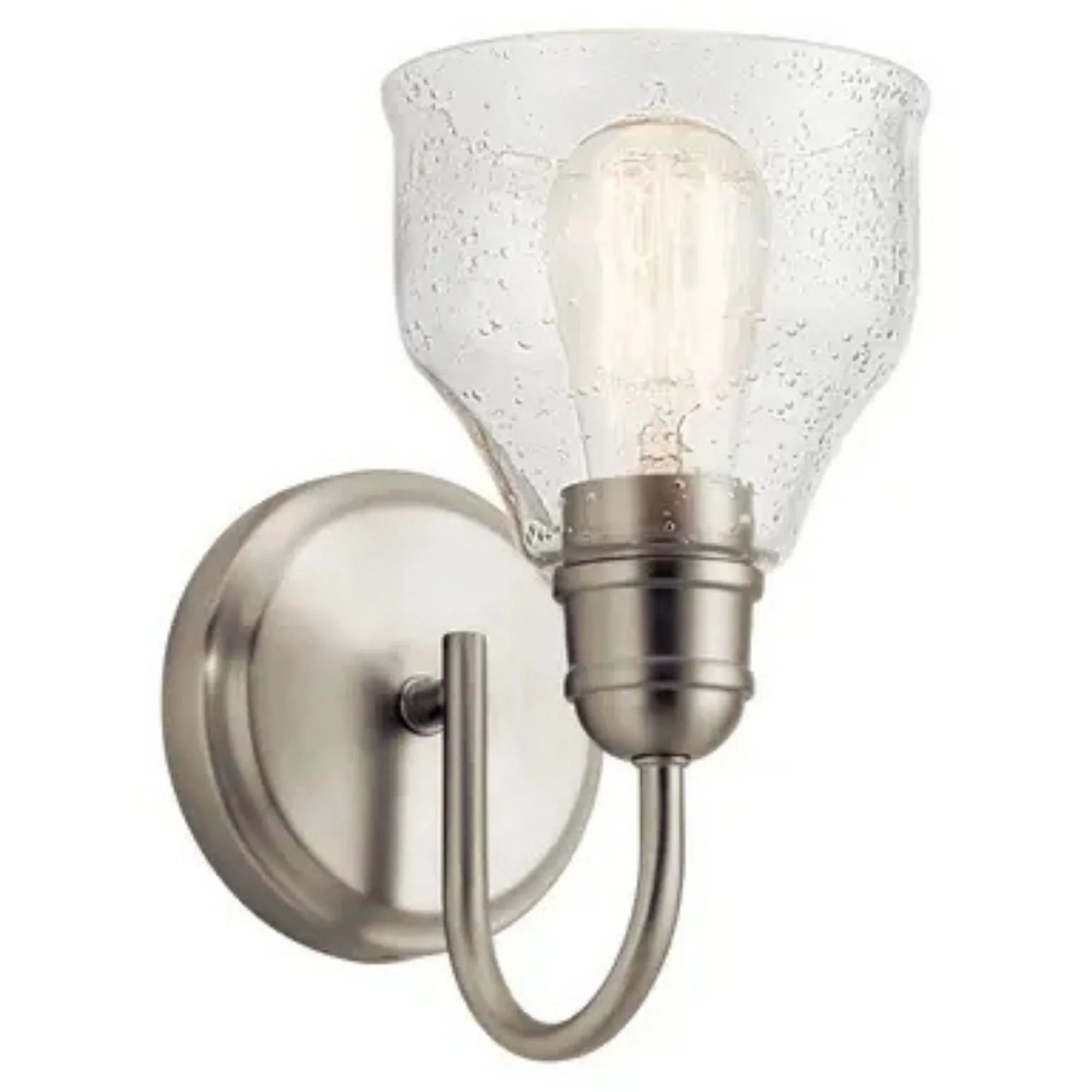 Avery 10" Wall Sconce, Brushed Nickel Finish
