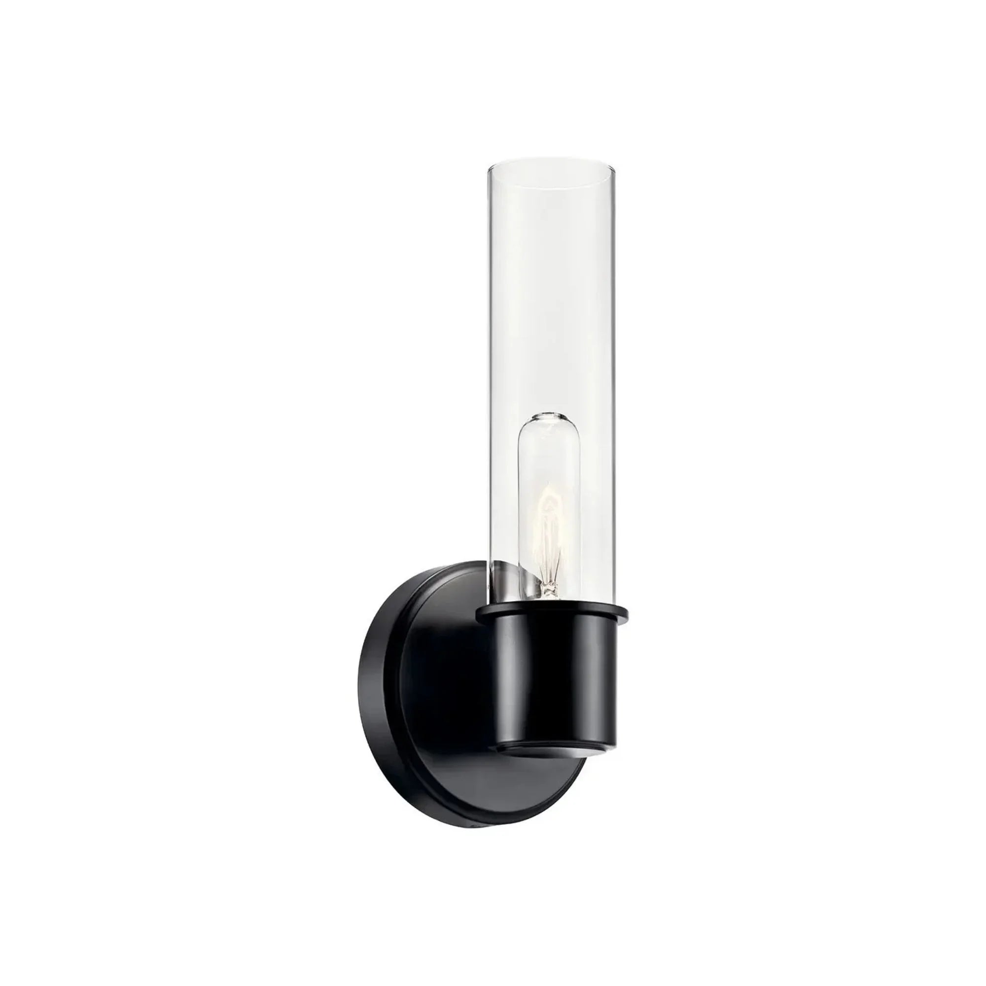 Aviv 13" Wall Sconce, Black Finish