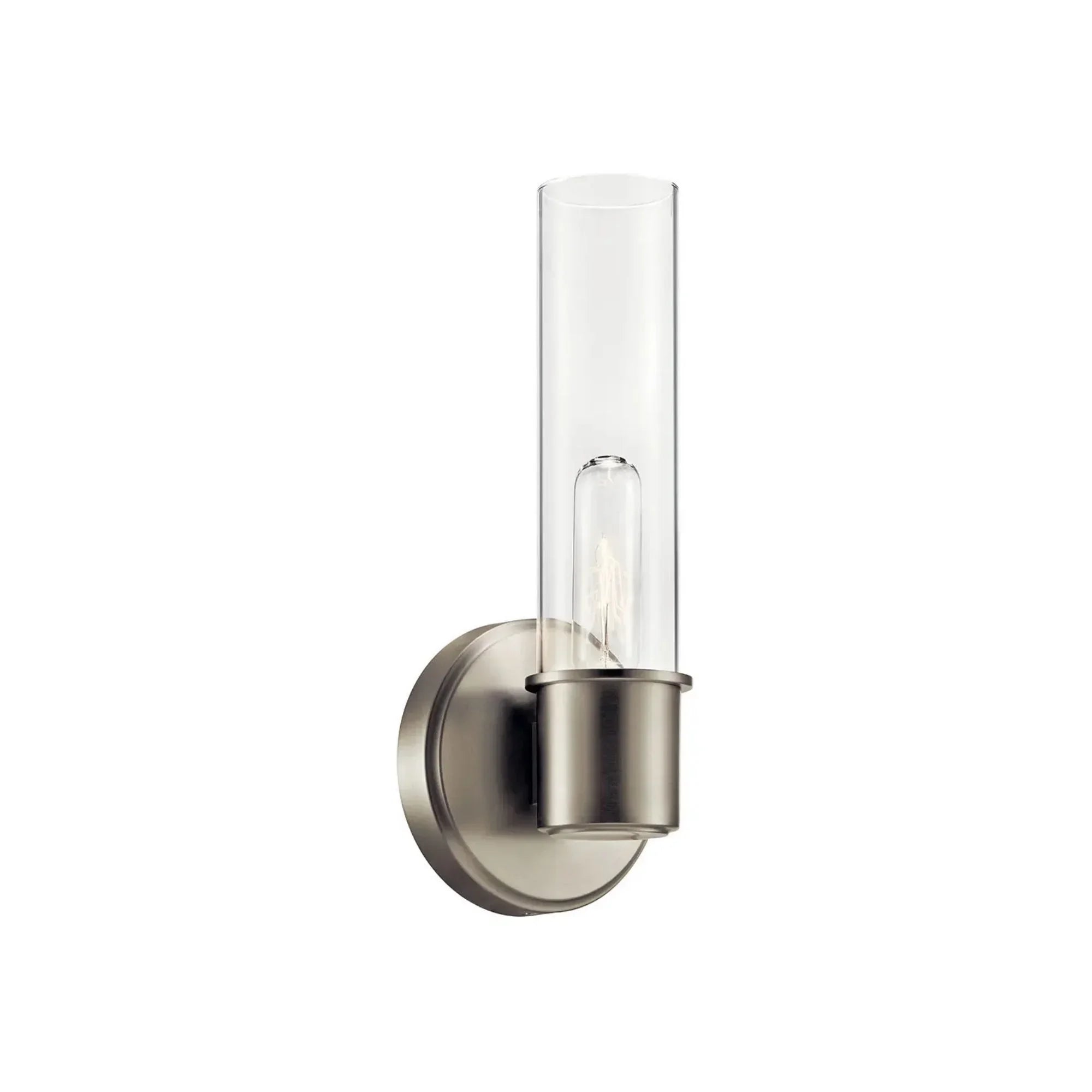 Aviv 13" Wall Sconce, Brushed Nickel Finish