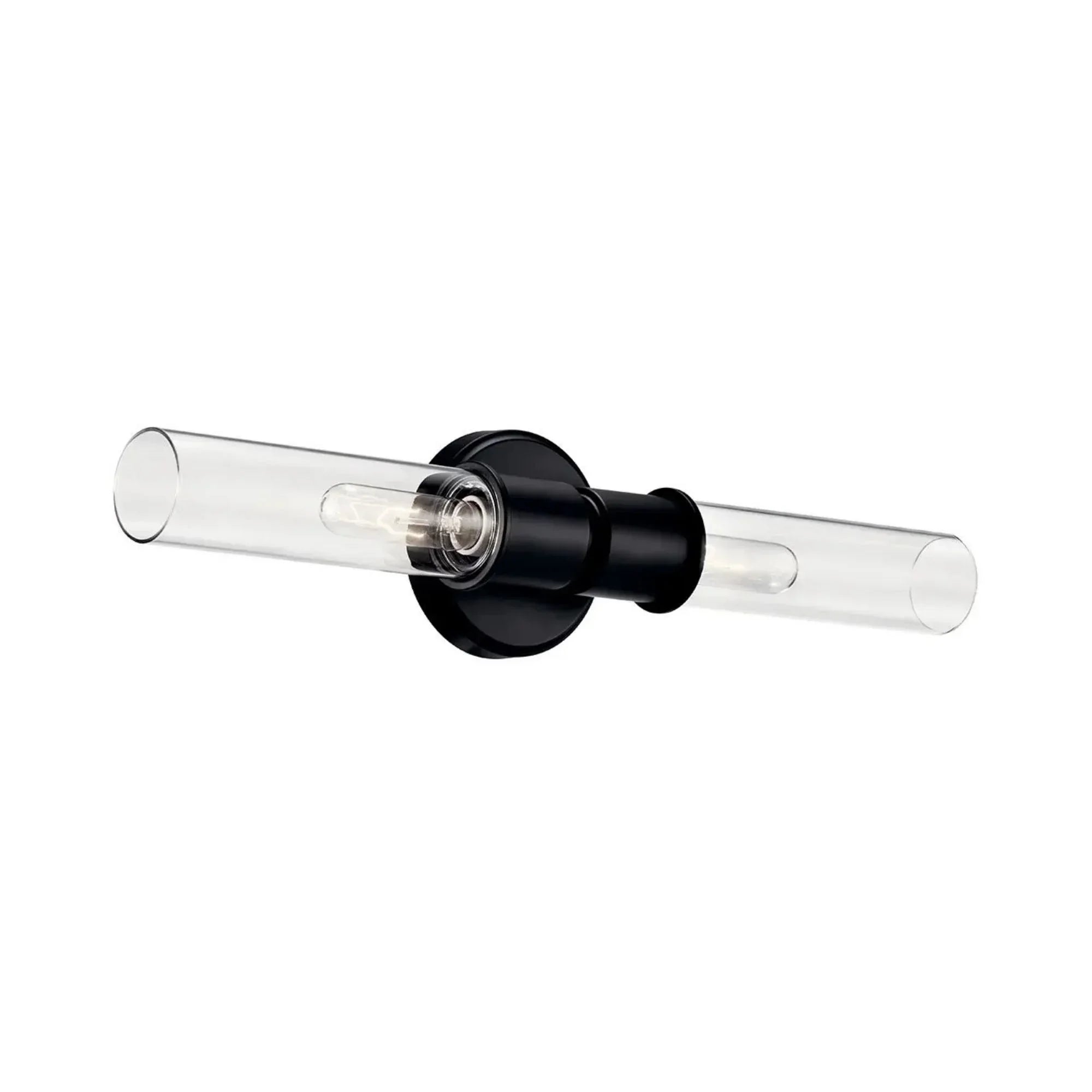 Aviv 24" 2-Light Wall Sconce, Black Finish