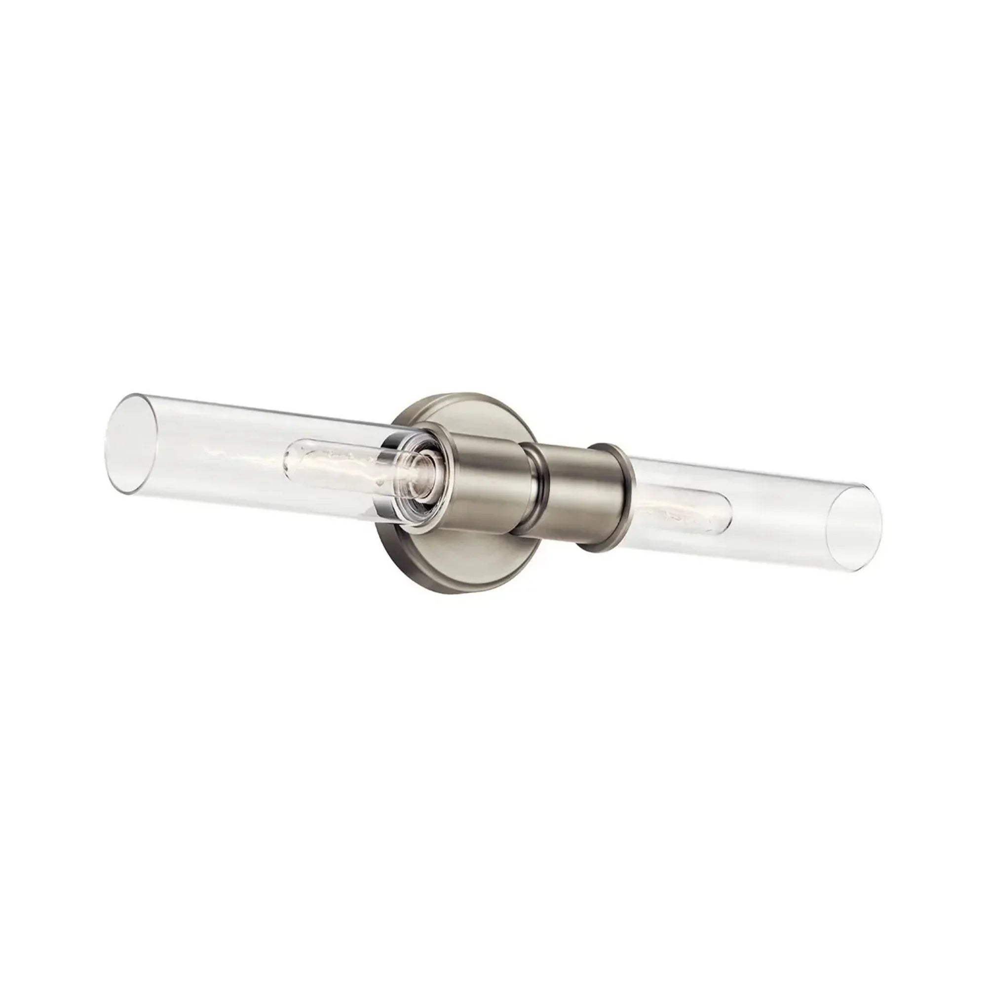 Aviv 24" 2-Light Wall Sconce, Brushed Nickel Finish