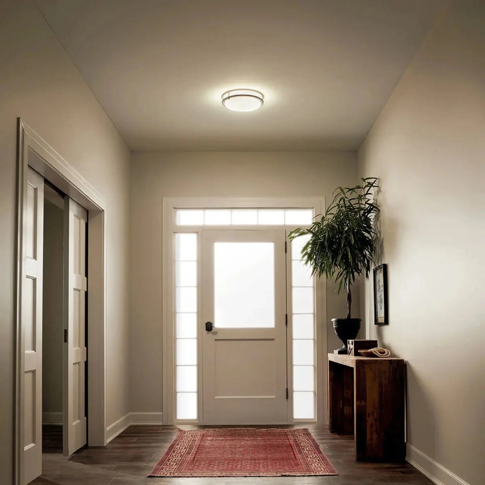Kichler Lighting - Avon 14" LED Flush Mount, Brushed Nickel Finish | Bees Lighting