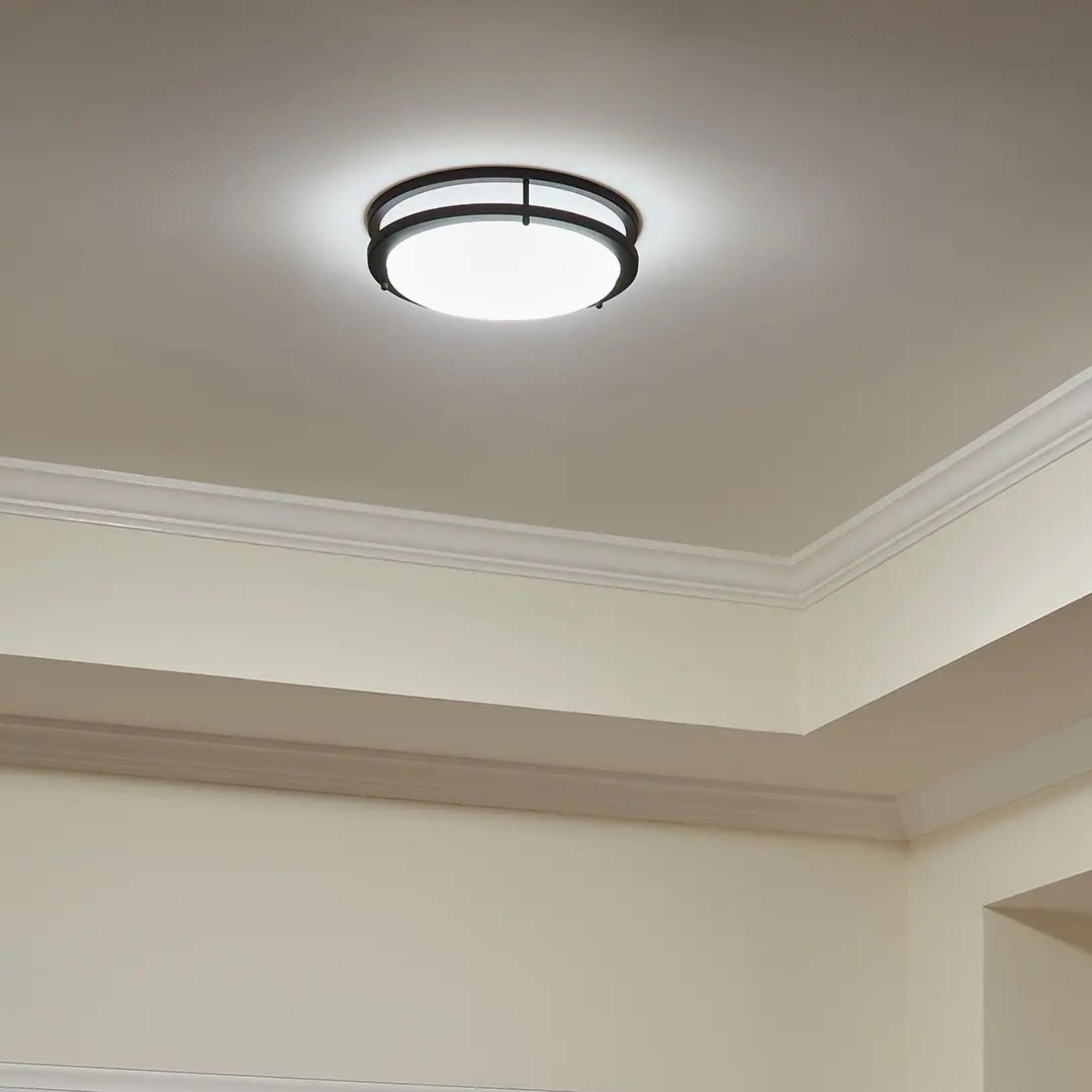 Avon 14" LED Flush Mount, Olde Bronze Finish