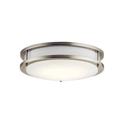 Avon 12" LED Flush Mount, Brushed Nickel Finish