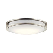 Avon 24" LED Flush Mount, Brushed Nickel Finish