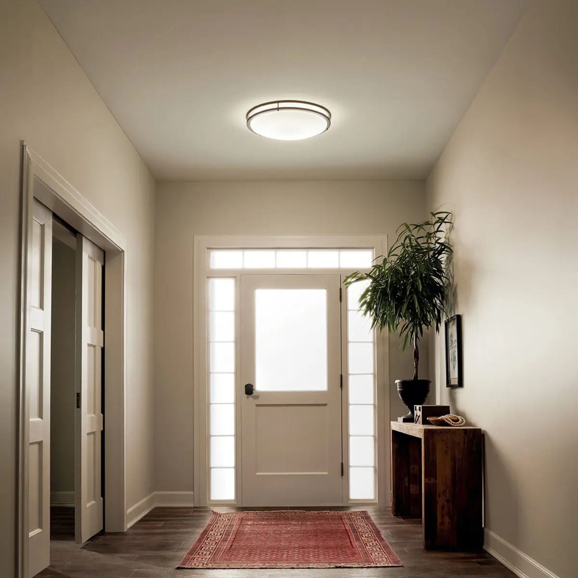 Avon 24" LED Flush Mount, Olde Bronze Finish