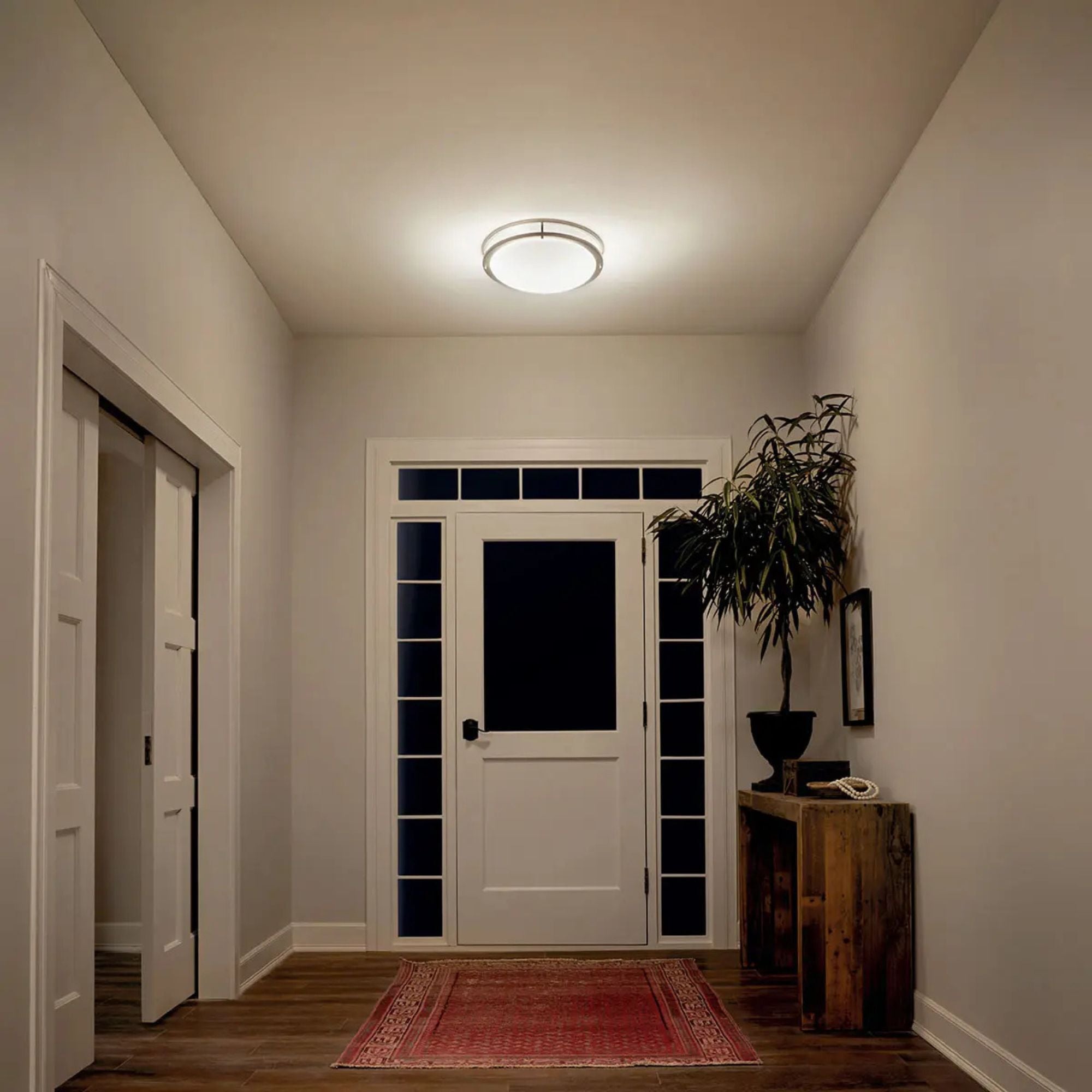 Avon 33" LED Flush Mount, Brushed Nickel Finish
