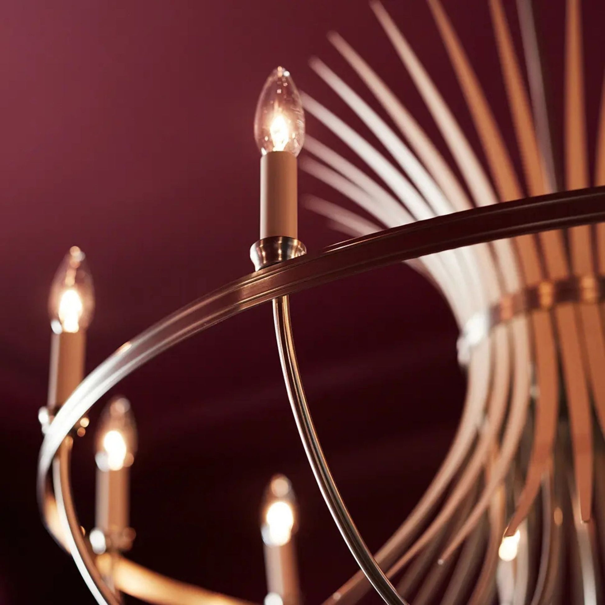 Kichler Lighting - Baile 37" 10-Light Chandelier, Brushed Nickel Finish | Bees Lighting