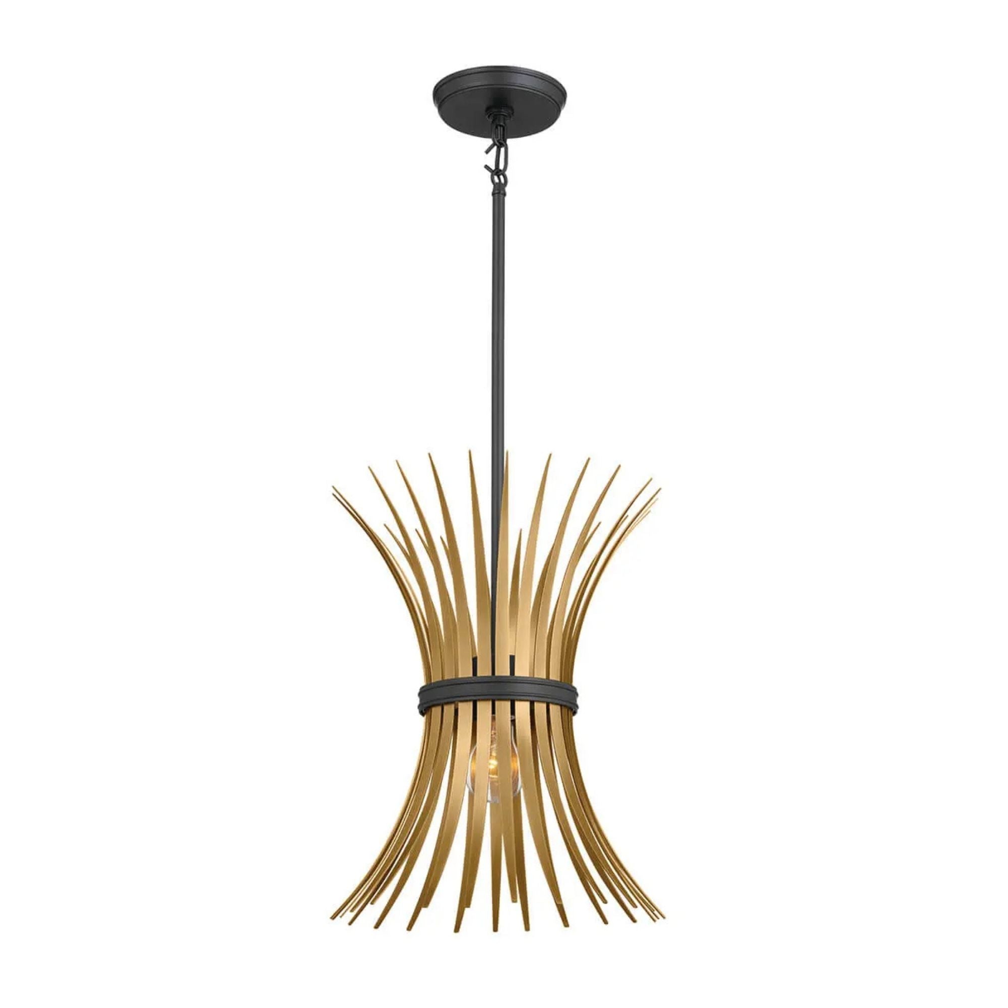 Kichler Lighting - Baile 13" Mini Pendant, Black Finish | Bees Lighting