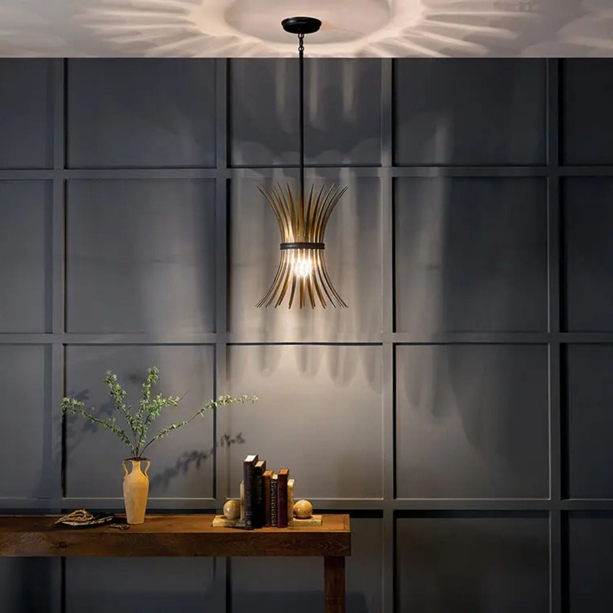 Kichler Lighting - Baile 13" Mini Pendant, Black Finish | Bees Lighting