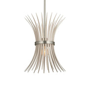 Baile 13" Mini Pendant, Brushed Nickel Finish