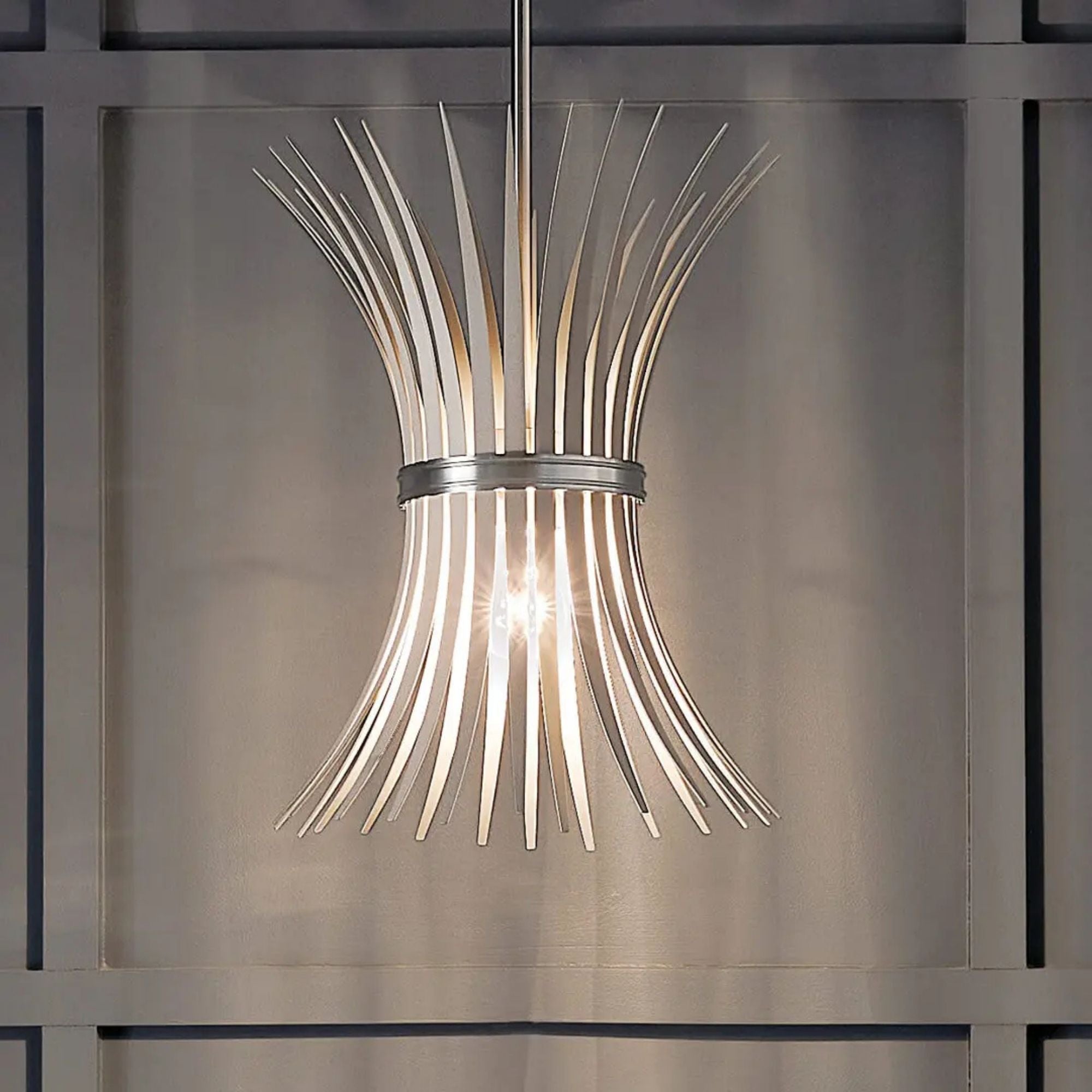 Baile 13" Mini Pendant, Brushed Nickel Finish