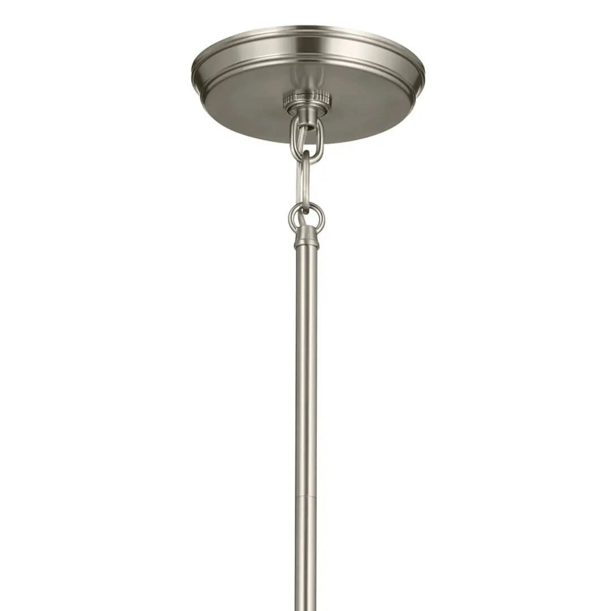Baile 13" Mini Pendant, Brushed Nickel Finish