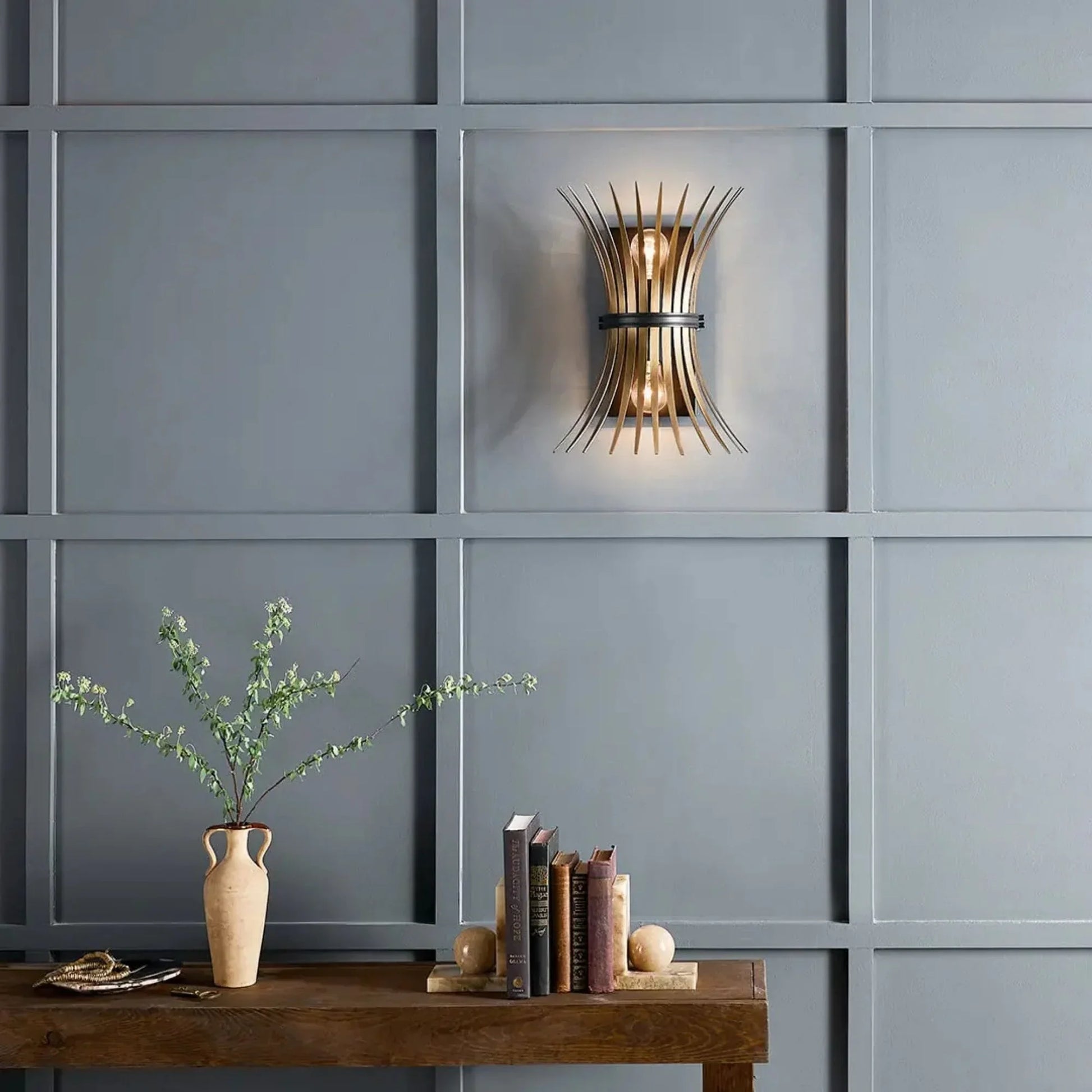 Kichler Lighting - Baile 16" 2-Light Wall Sconce, Black Finish | Bees Lighting