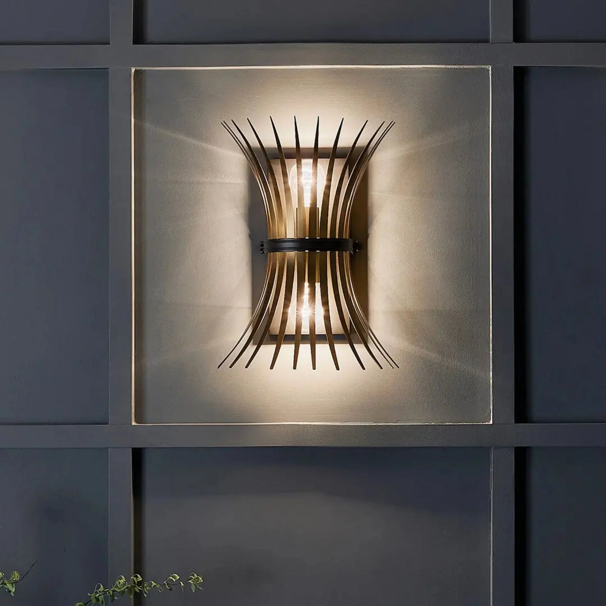Kichler Lighting - Baile 16" 2-Light Wall Sconce, Black Finish | Bees Lighting
