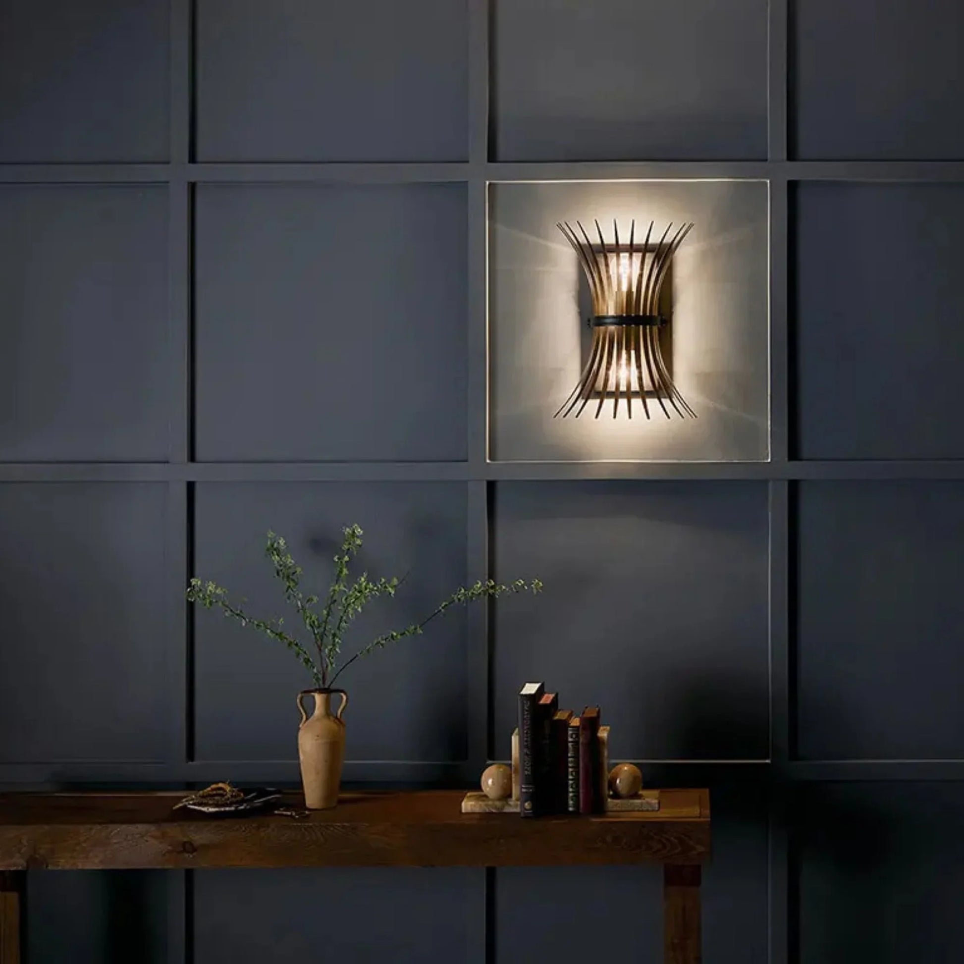 Kichler Lighting - Baile 16" 2-Light Wall Sconce, Black Finish | Bees Lighting