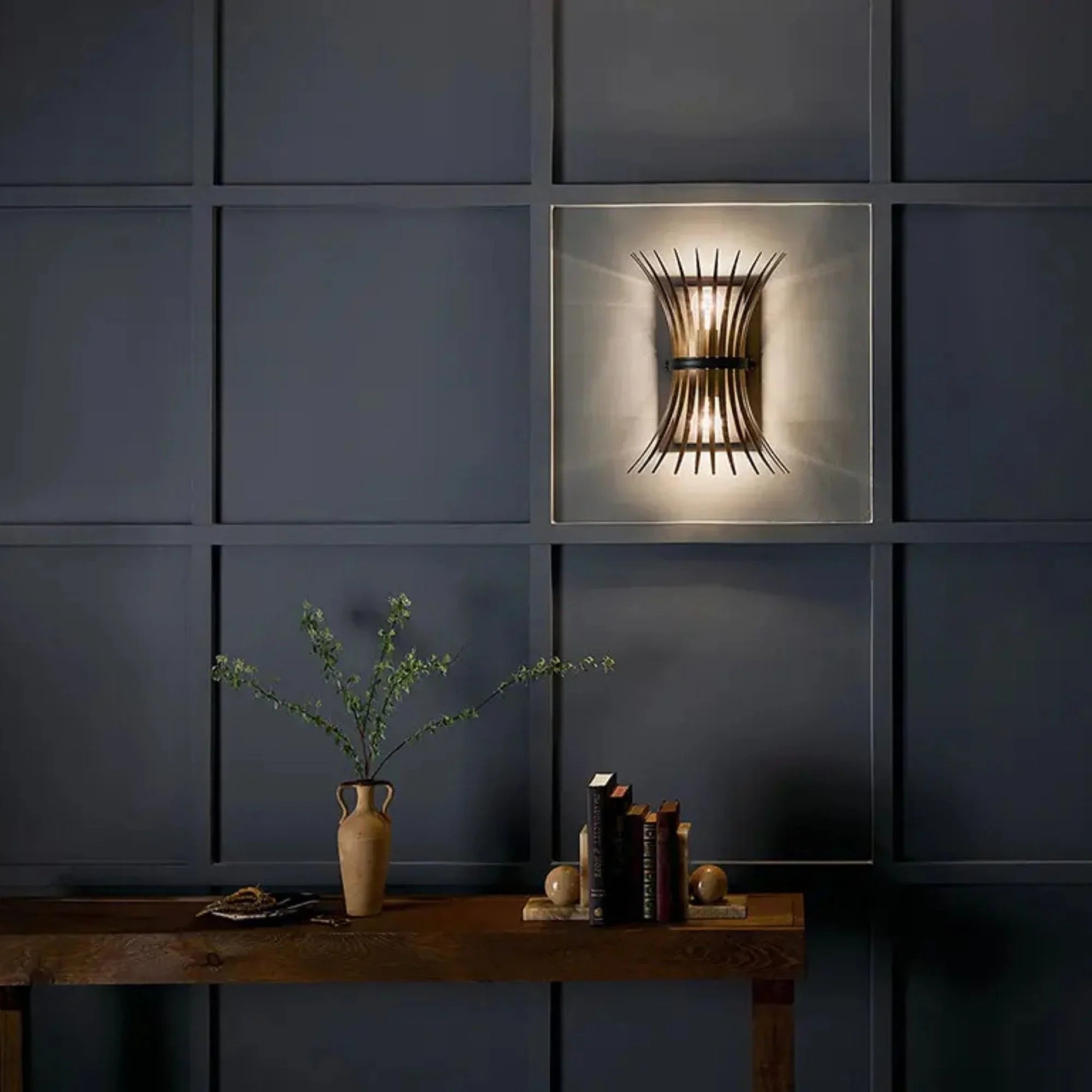 Kichler Lighting - Baile 16" 2-Light Wall Sconce, Black Finish | Bees Lighting