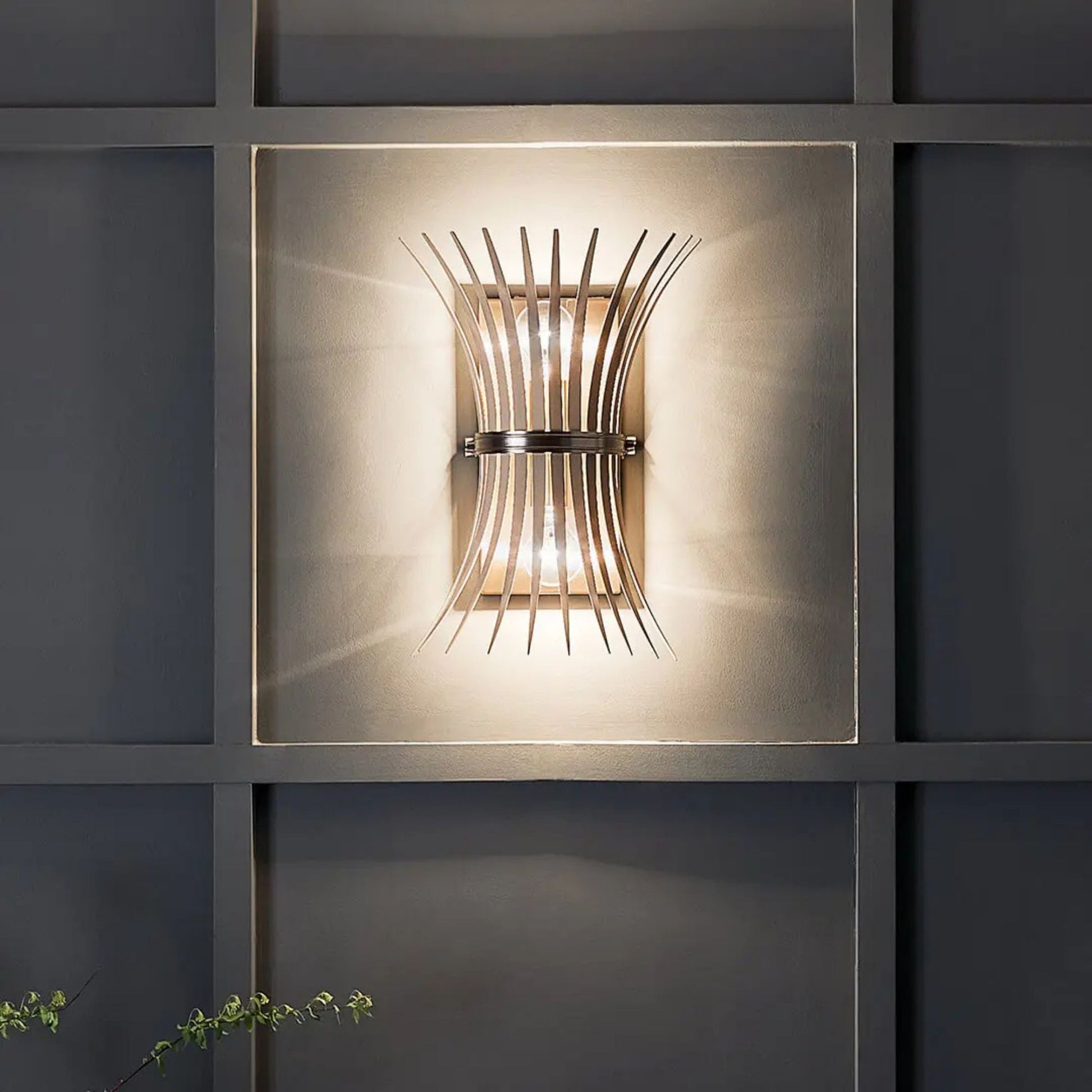 Kichler Lighting - Baile 16" 2-Light Wall Sconce, Brushed Nickel Finish | Bees Lighting