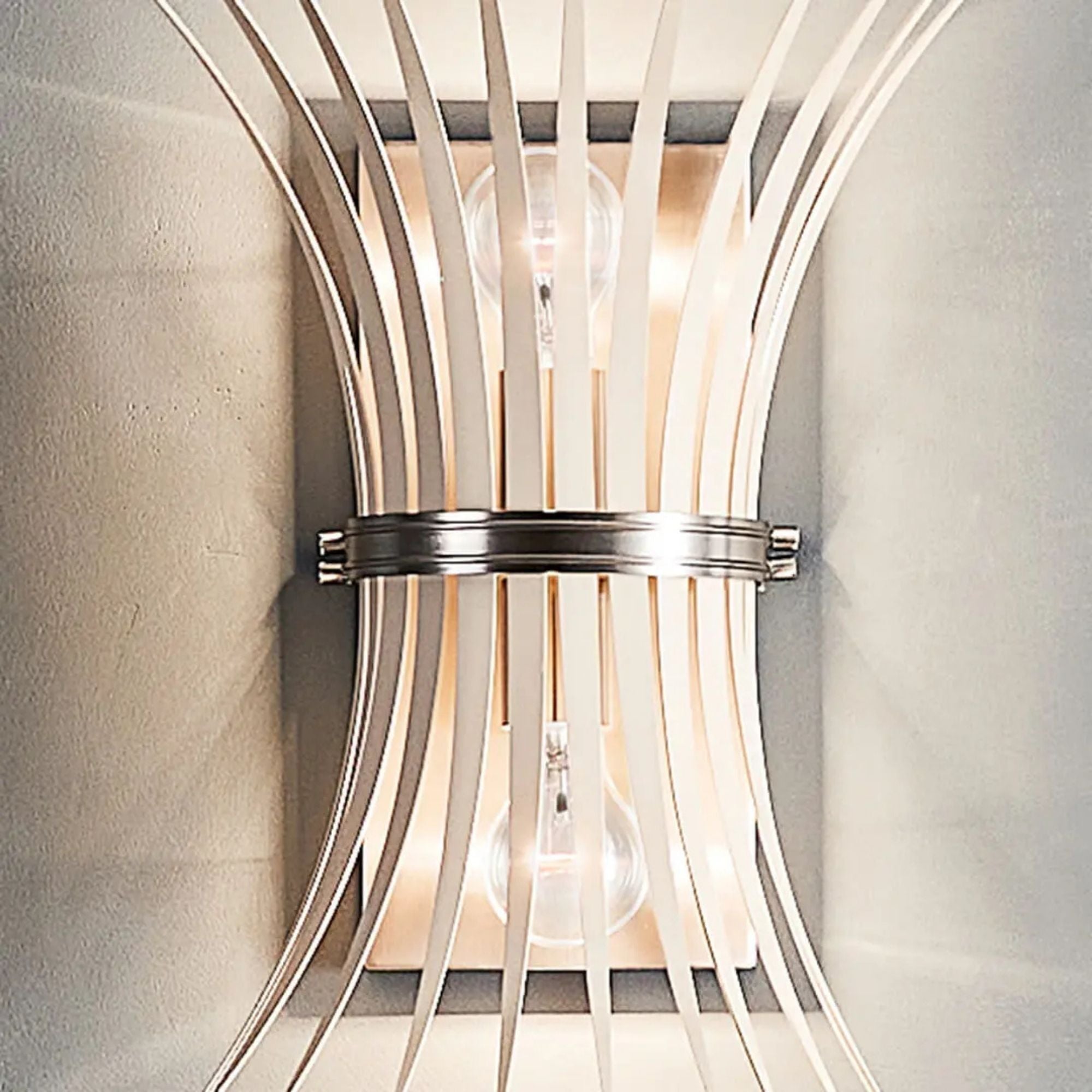 Kichler Lighting - Baile 16" 2-Light Wall Sconce, Brushed Nickel Finish | Bees Lighting
