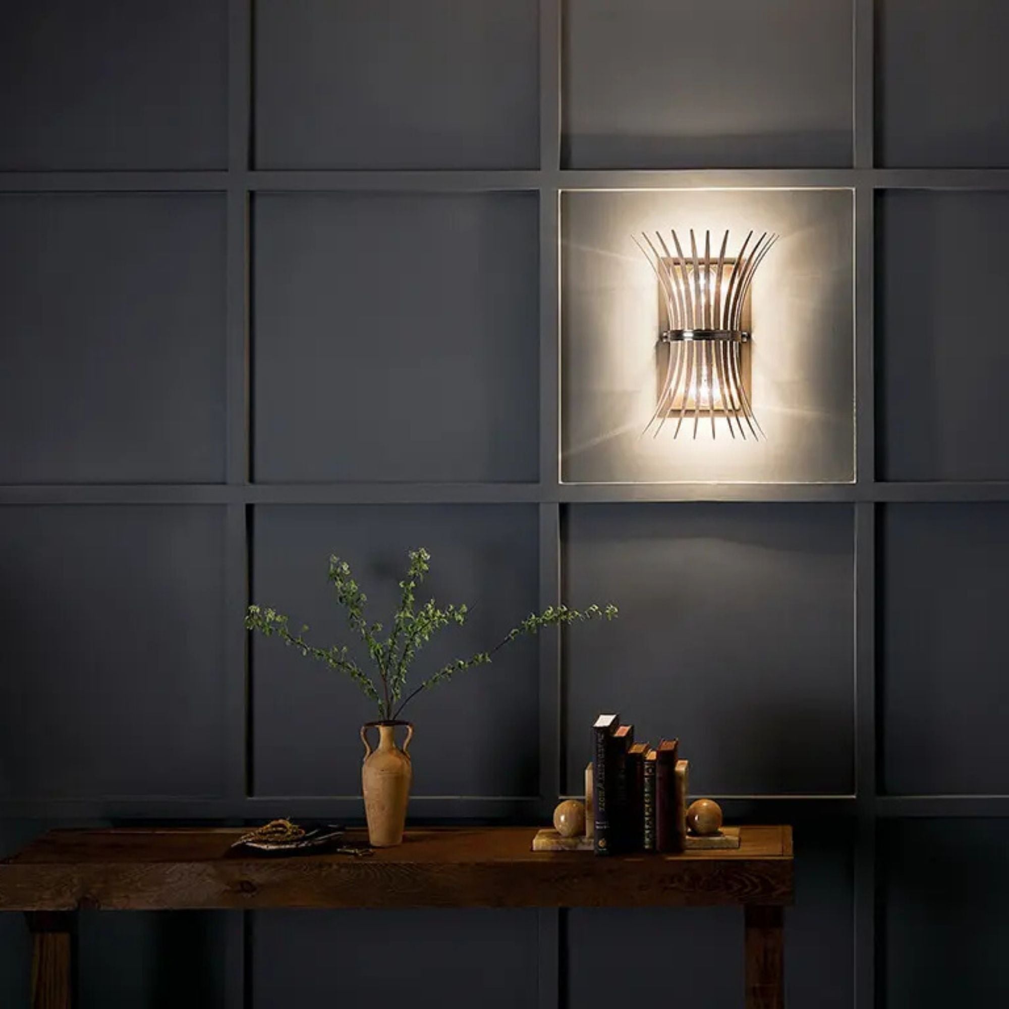 Kichler Lighting - Baile 16" 2-Light Wall Sconce, Brushed Nickel Finish | Bees Lighting