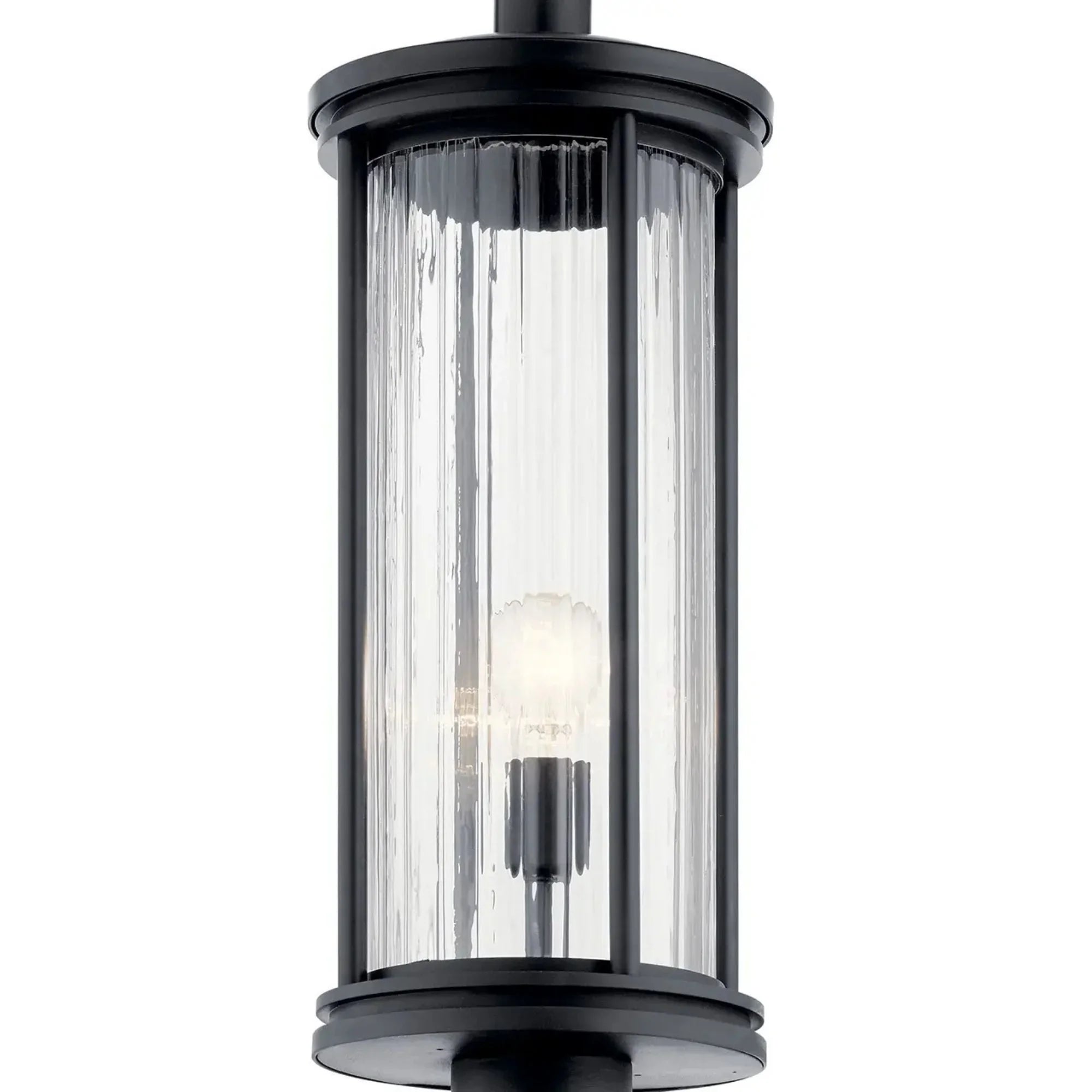 Kichler Barras 23.25 in. Outdoor Post Light Black