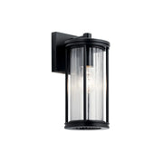 Kichler Barras 11.5 in. Outdoor Wall Lantern Black