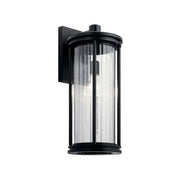 Barras 20" Outdoor Wall Light, Black Finish