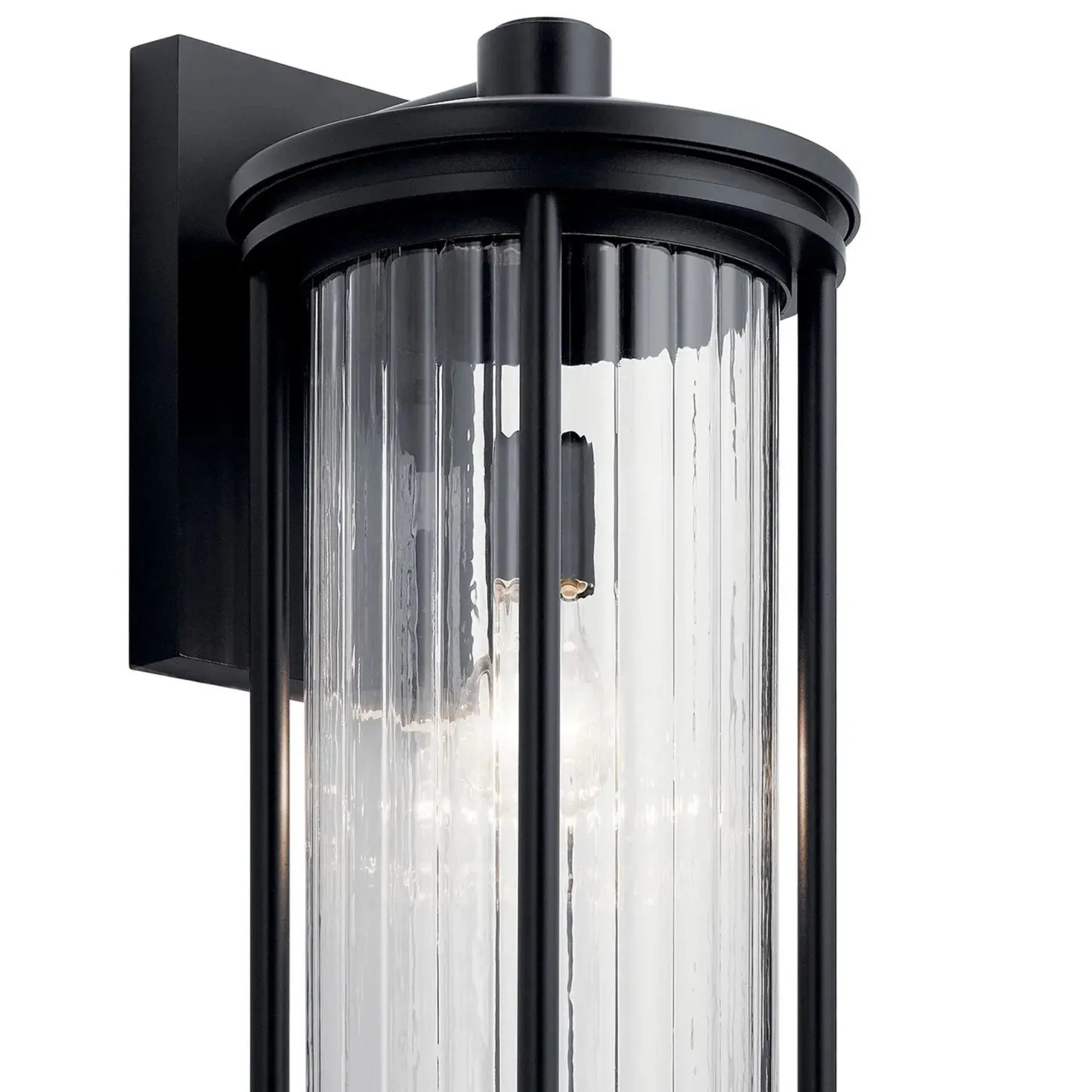 Barras 20" Outdoor Wall Light, Black Finish