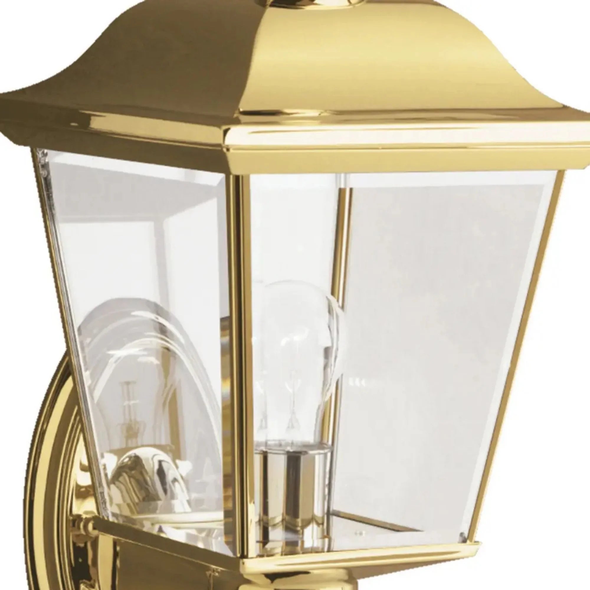 Bay Shore 16" Outdoor Wall Light, Polished Brass Finish