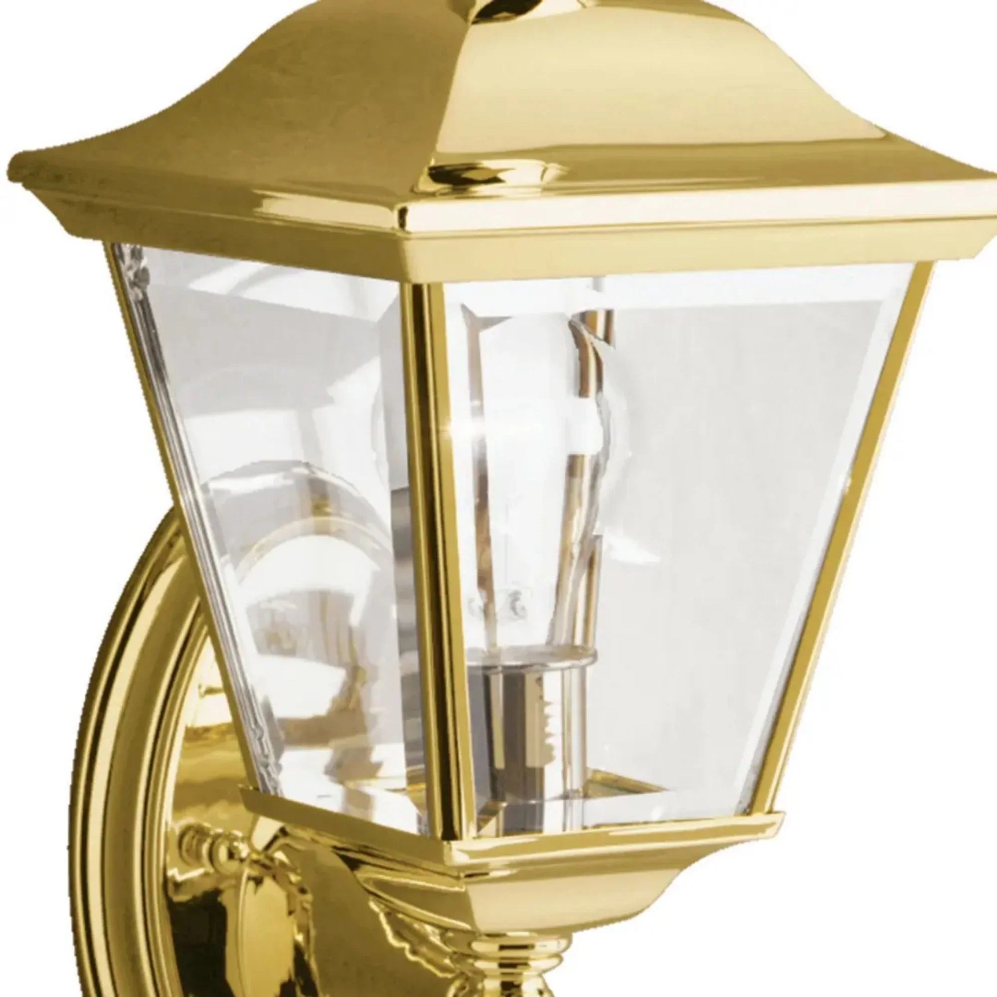 Bay Shore 20" Outdoor Wall Light, Polished Brass Finish