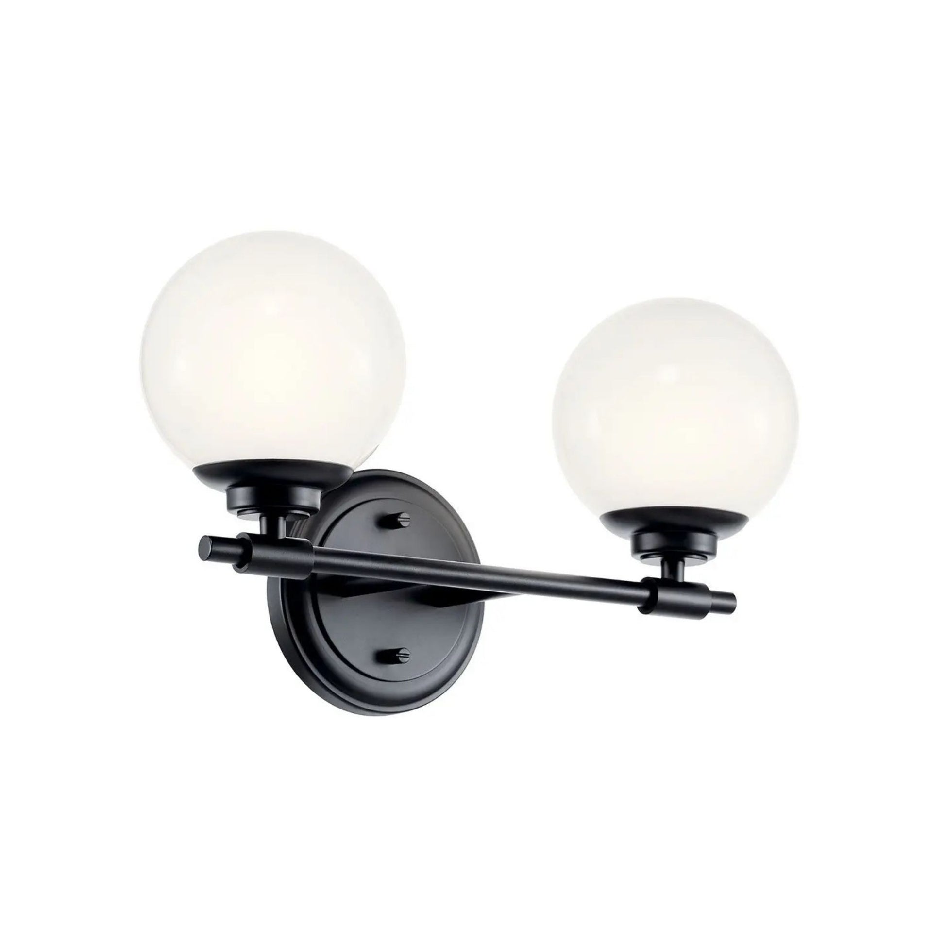 Kichler Lighting - Benno 15" 2-Light Vanity Light, Black Finish | Bees Lighting
