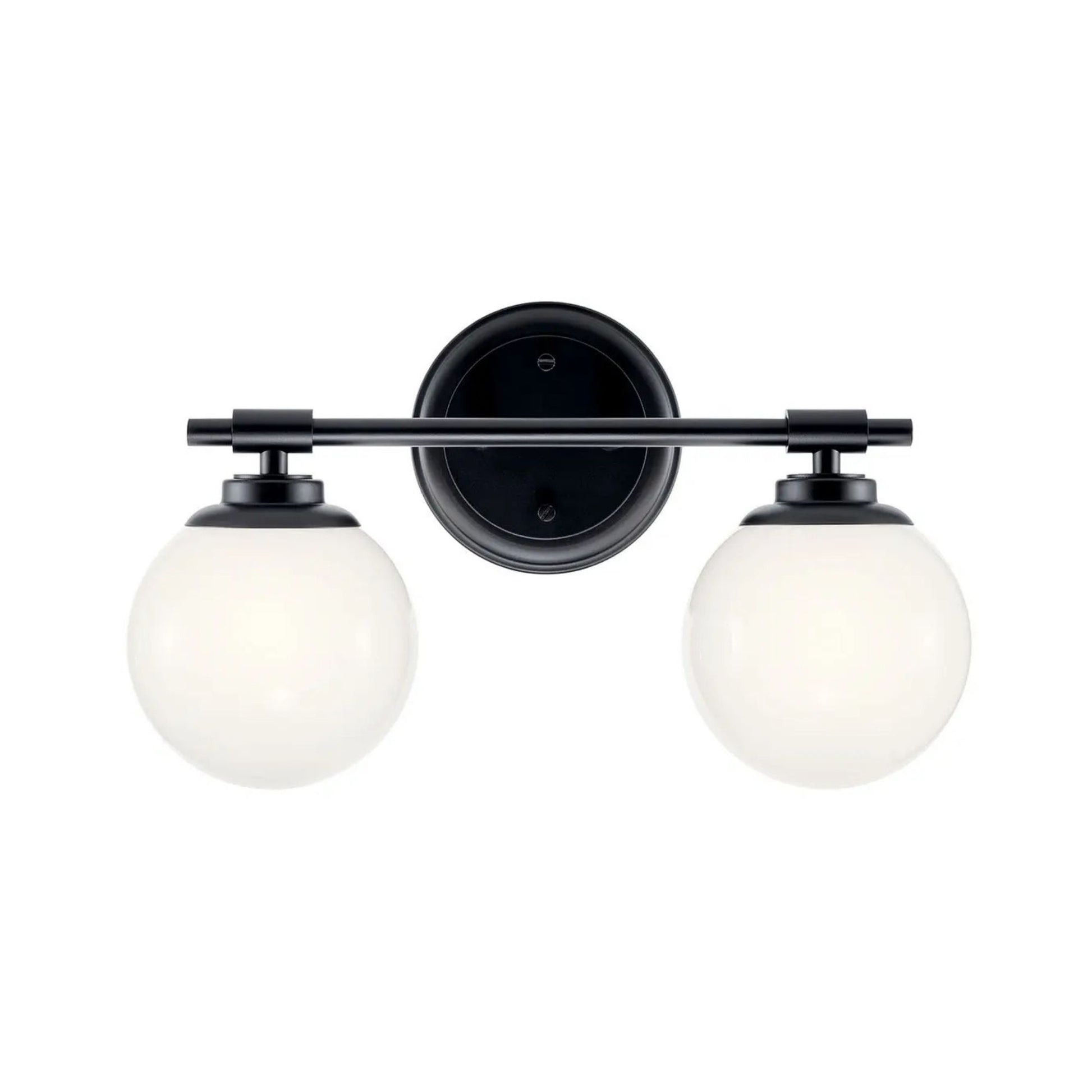 Kichler Lighting - Benno 15" 2-Light Vanity Light, Black Finish | Bees Lighting