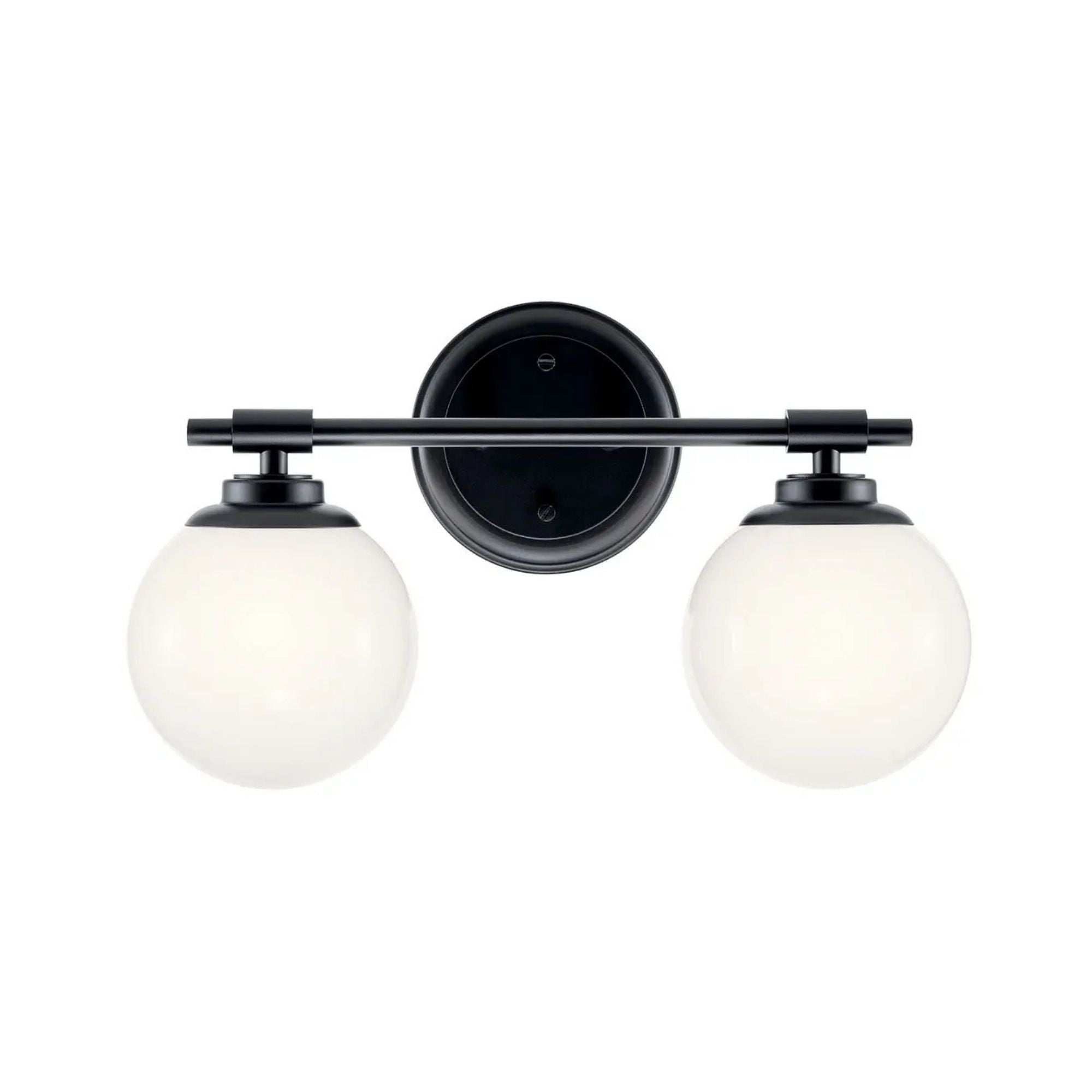 Kichler Lighting - Benno 15" 2-Light Vanity Light, Black Finish | Bees Lighting