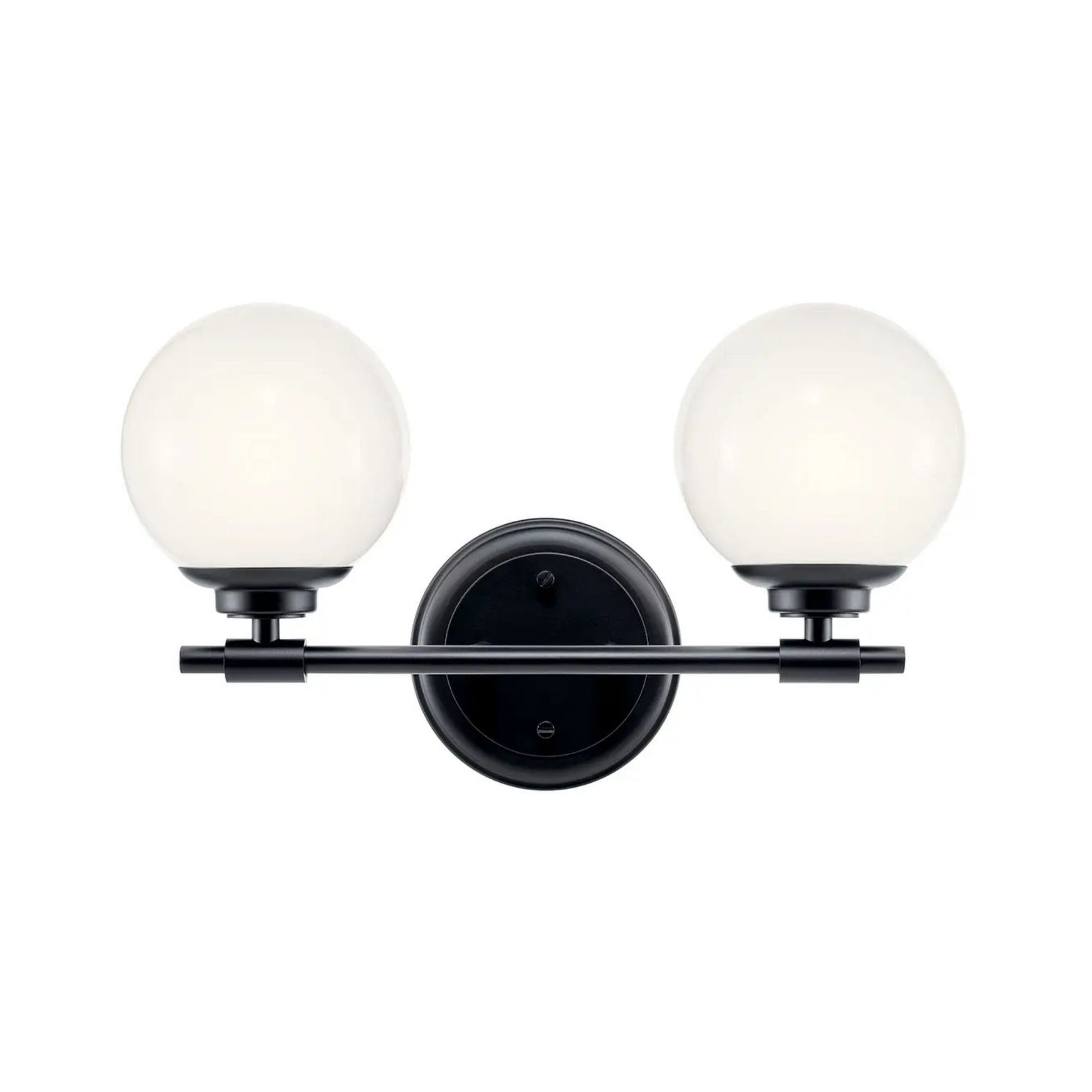 Kichler Lighting - Benno 15" 2-Light Vanity Light, Black Finish | Bees Lighting
