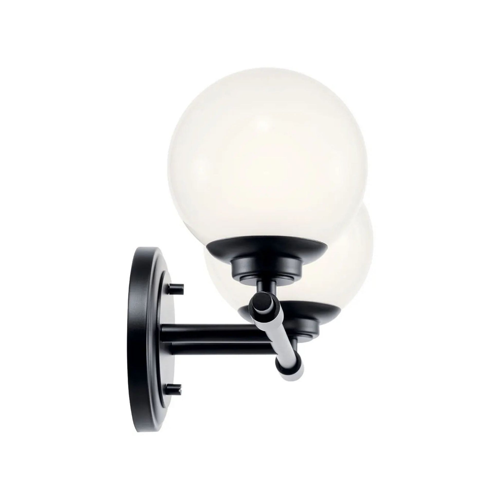 Kichler Lighting - Benno 15" 2-Light Vanity Light, Black Finish | Bees Lighting