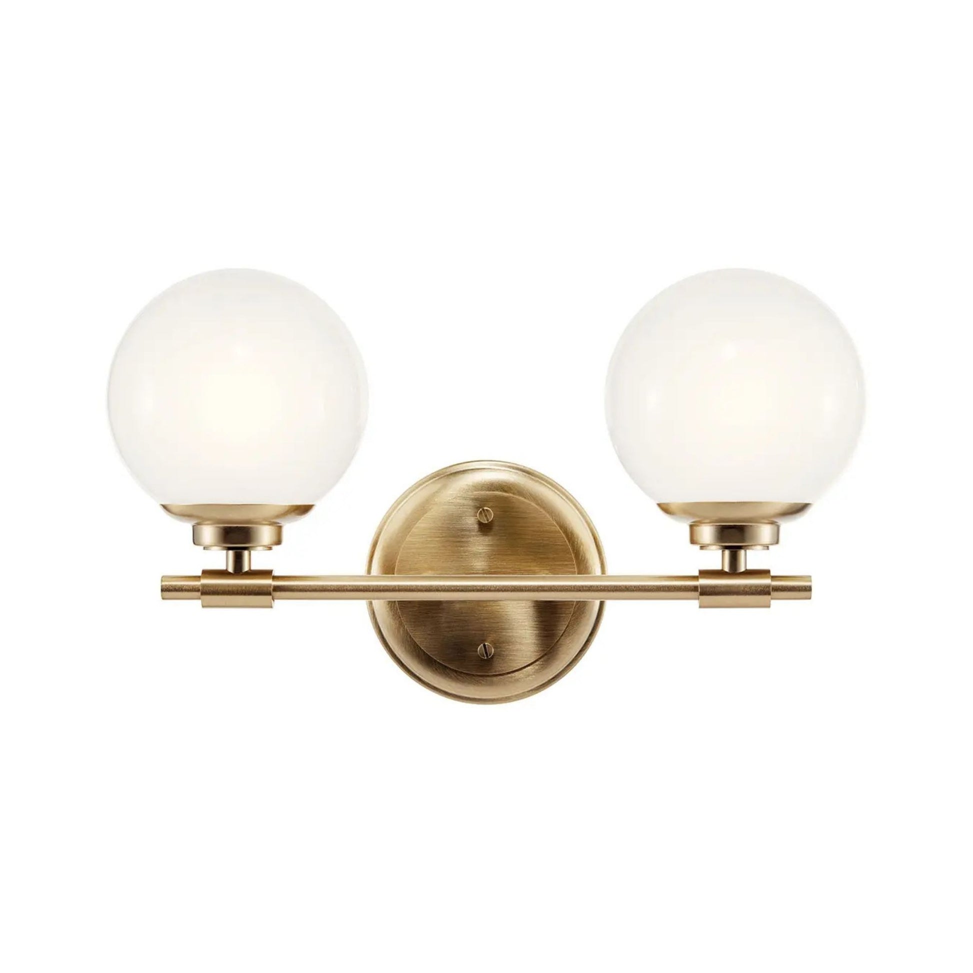 Kichler Lighting - Benno 15" 2-Light Vanity Light, Champagne Bronze Finish | Bees Lighting