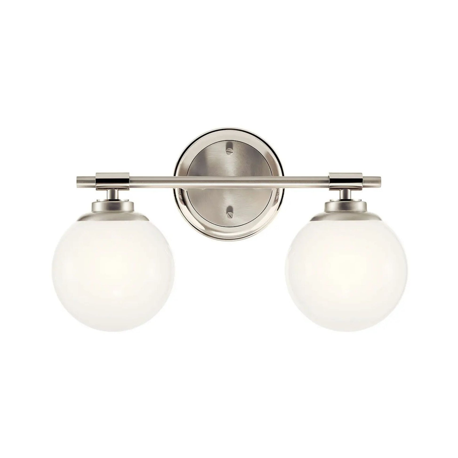 Kichler Lighting - Benno 15" 2-Light Vanity Light, Polished Nickel Finish | Bees Lighting