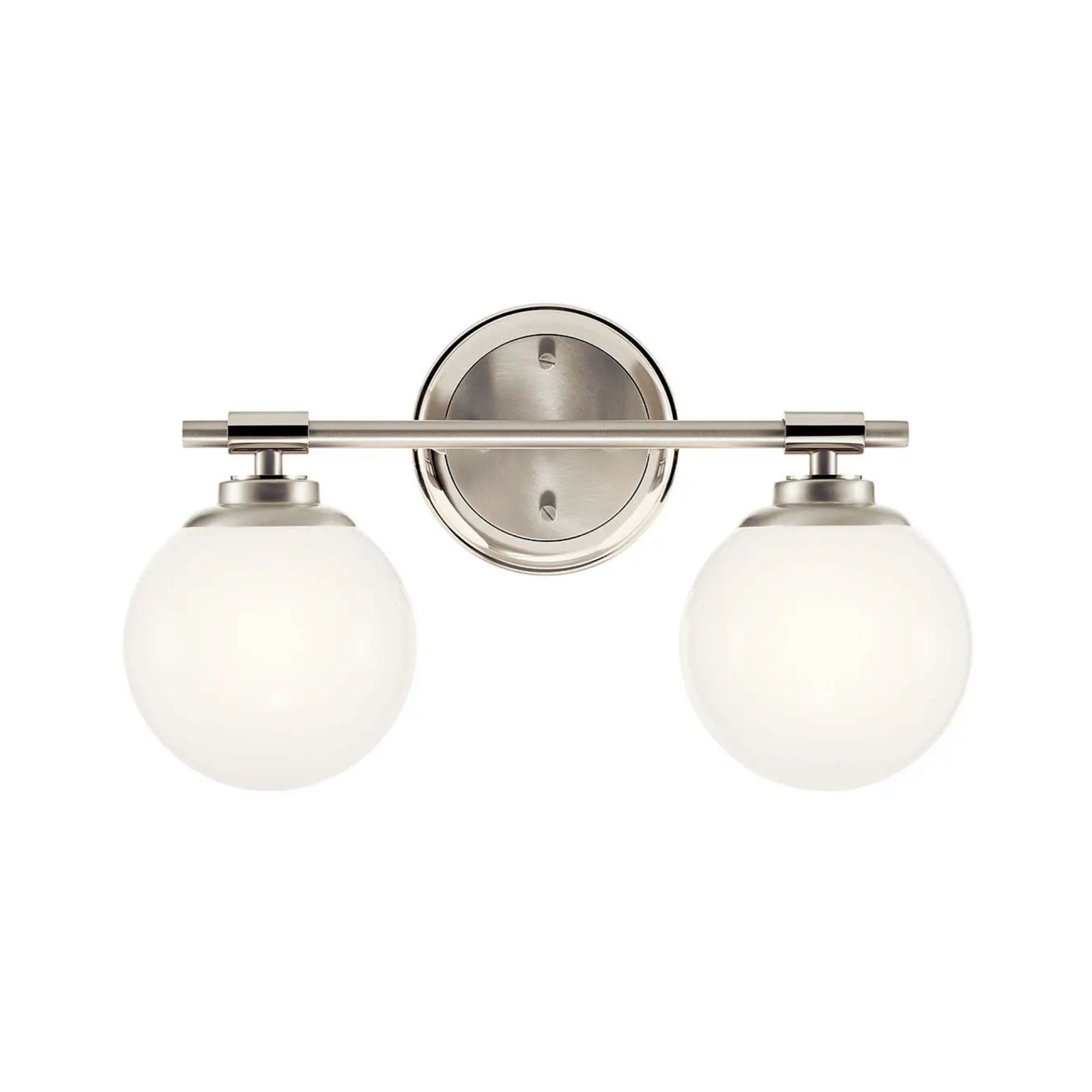 Kichler Lighting - Benno 15" 2-Light Vanity Light, Polished Nickel Finish | Bees Lighting