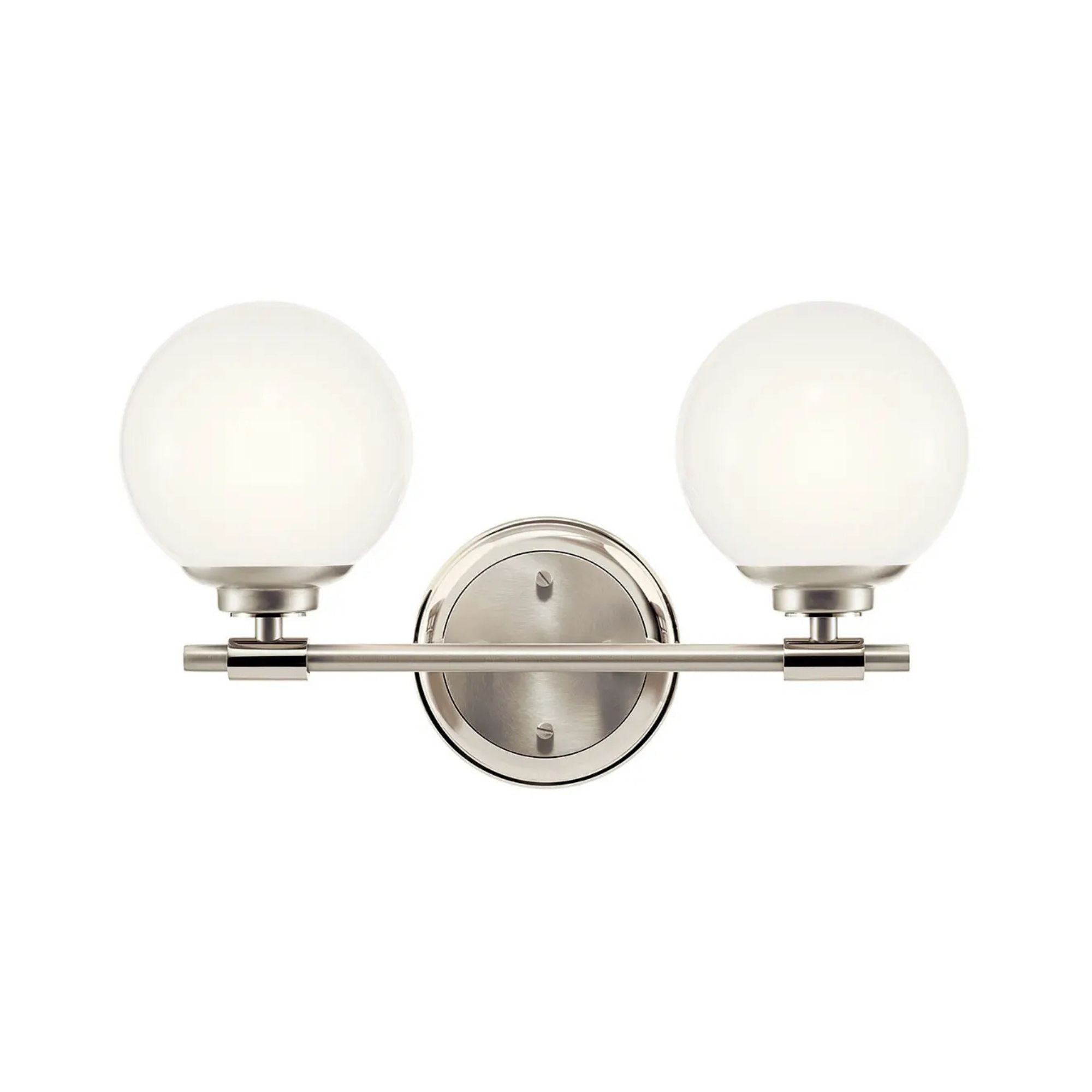 Kichler Lighting - Benno 15" 2-Light Vanity Light, Polished Nickel Finish | Bees Lighting