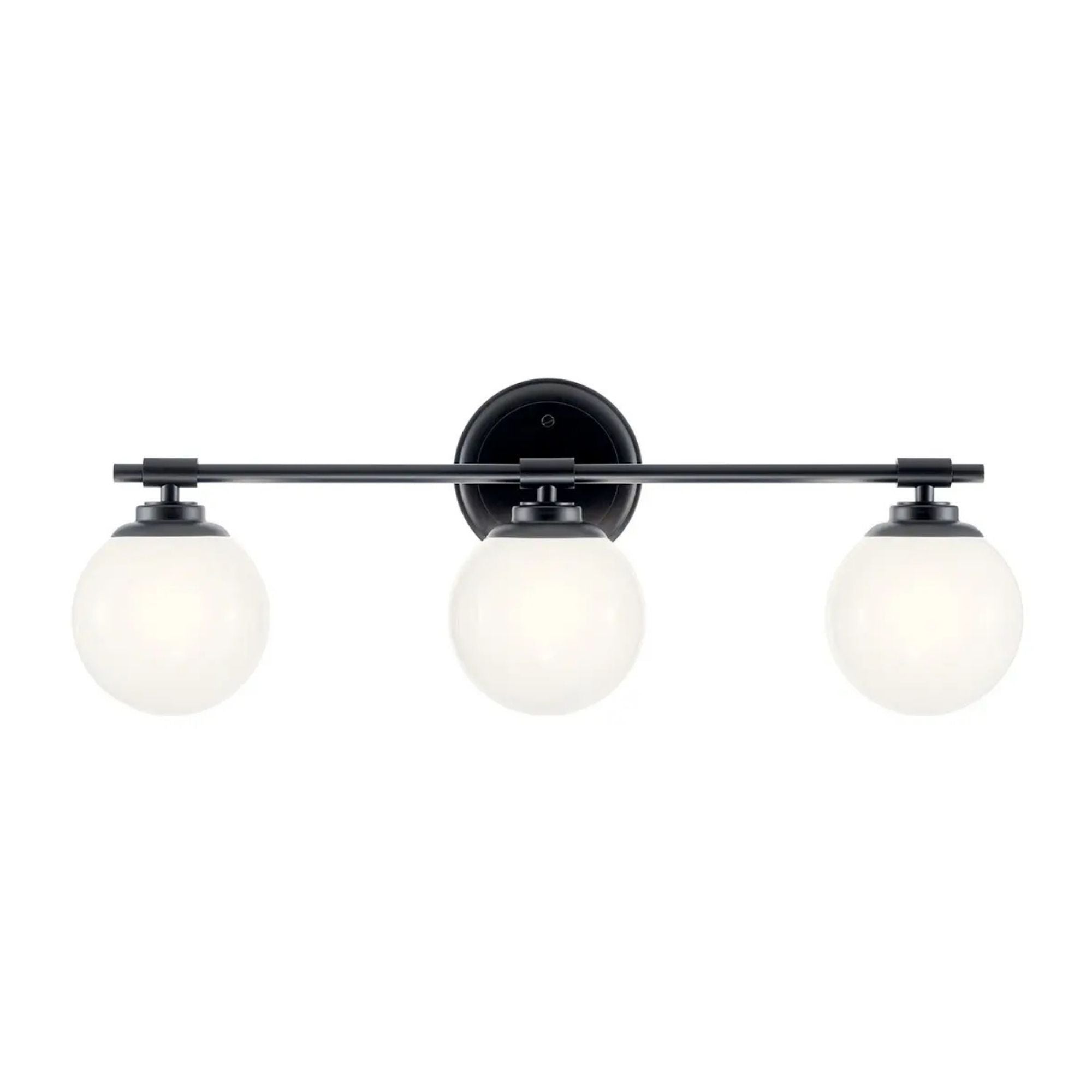 Kichler Lighting - Benno 25" 3-Light Vanity Light, Black Finish | Bees Lighting