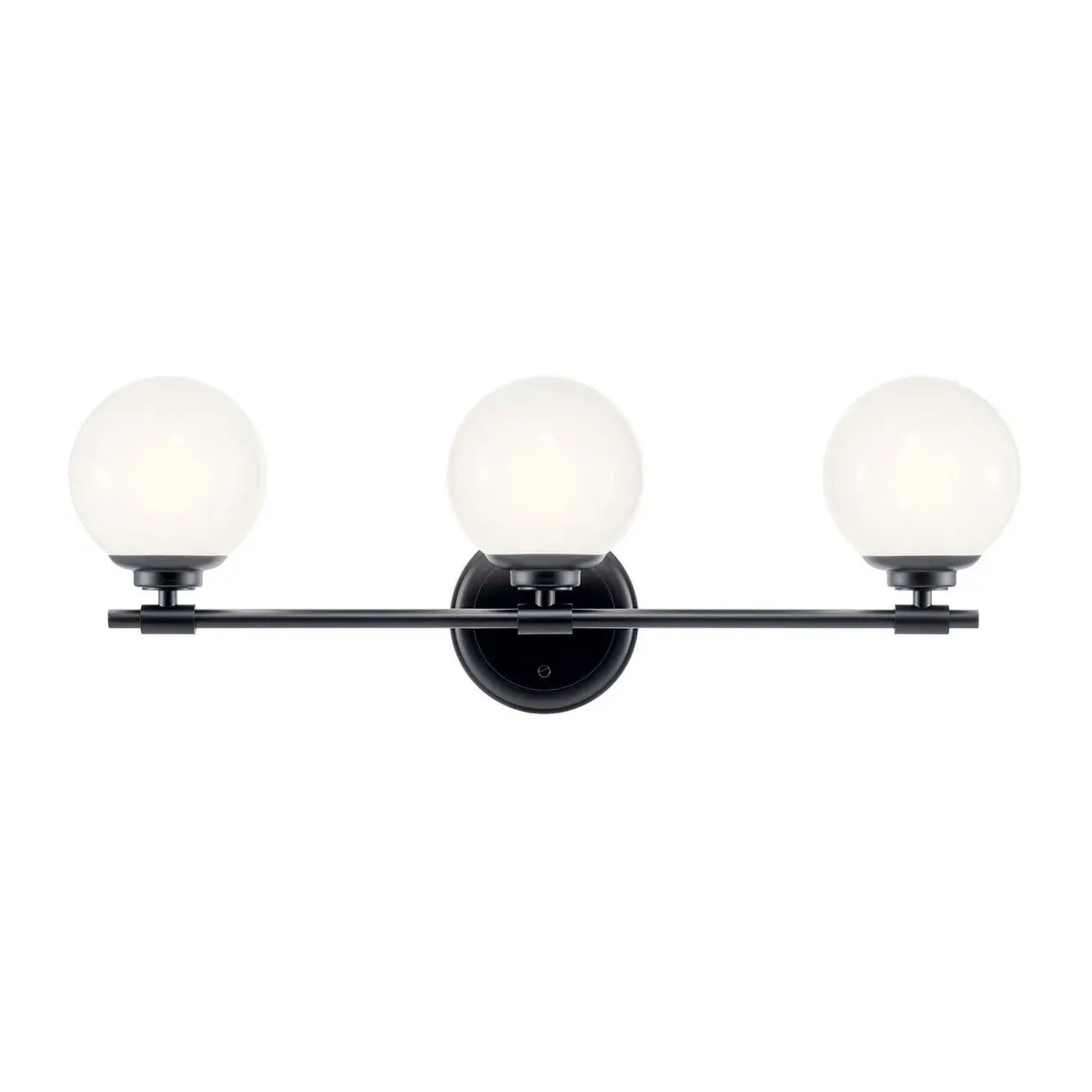 Kichler Lighting - Benno 25" 3-Light Vanity Light, Black Finish | Bees Lighting