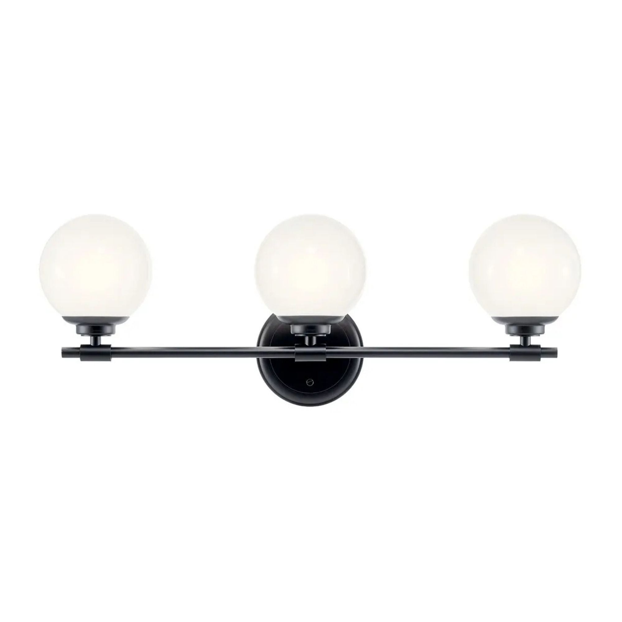 Kichler Lighting - Benno 25" 3-Light Vanity Light, Black Finish | Bees Lighting