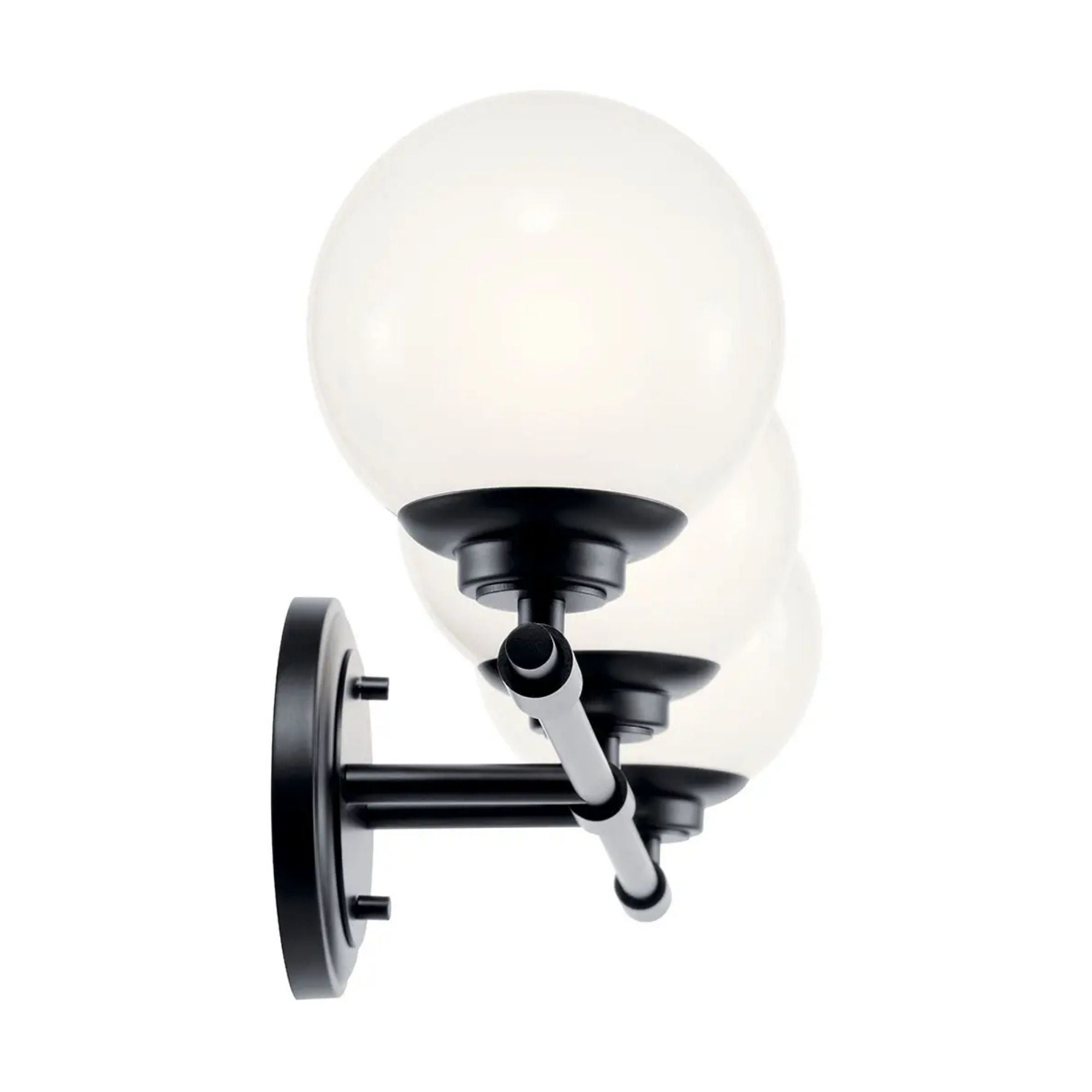 Kichler Lighting - Benno 25" 3-Light Vanity Light, Black Finish | Bees Lighting