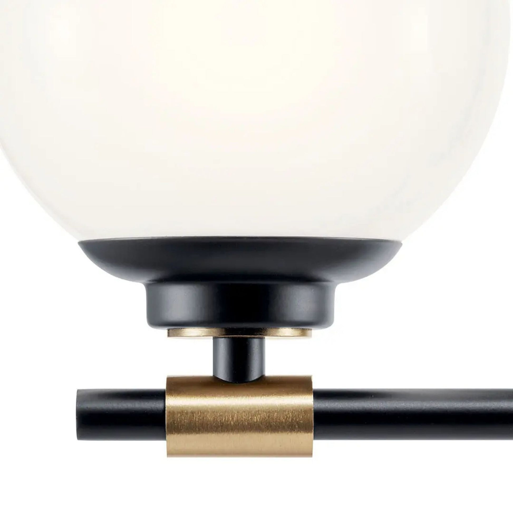 Kichler Lighting - Benno 25" 3-Light Vanity Light, Black & Champagne Finish | Bees Lighting