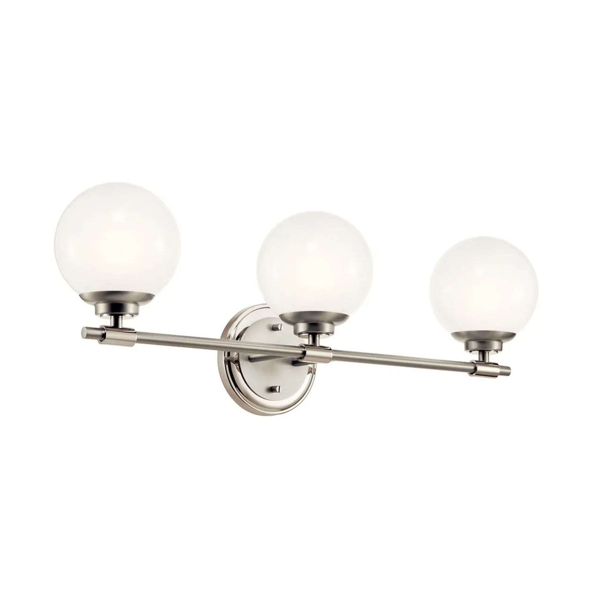 Benno 25" 3-Light Vanity Light, Polished Nickel Finish