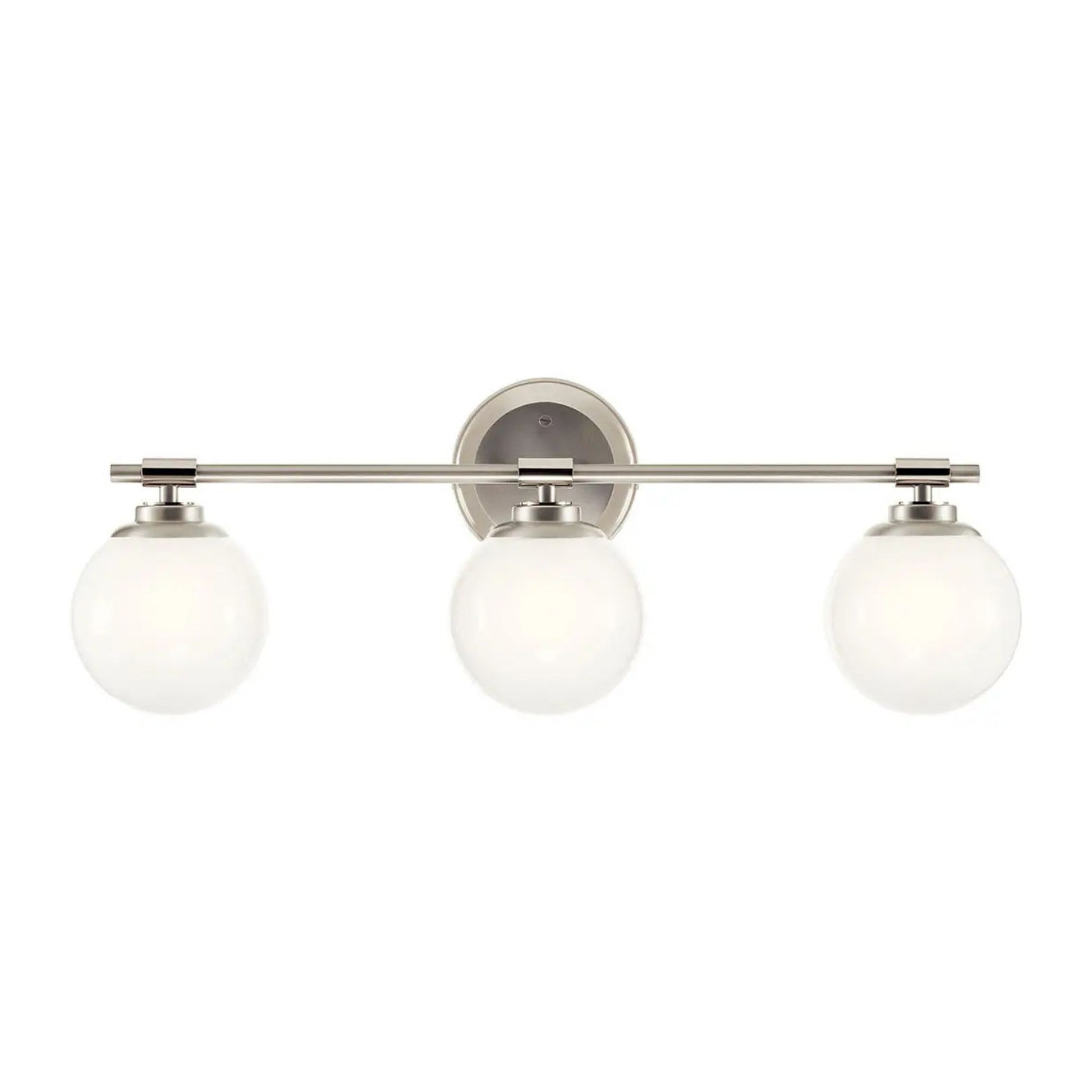 Kichler Lighting - Benno 25" 3-Light Vanity Light, Polished Nickel Finish | Bees Lighting