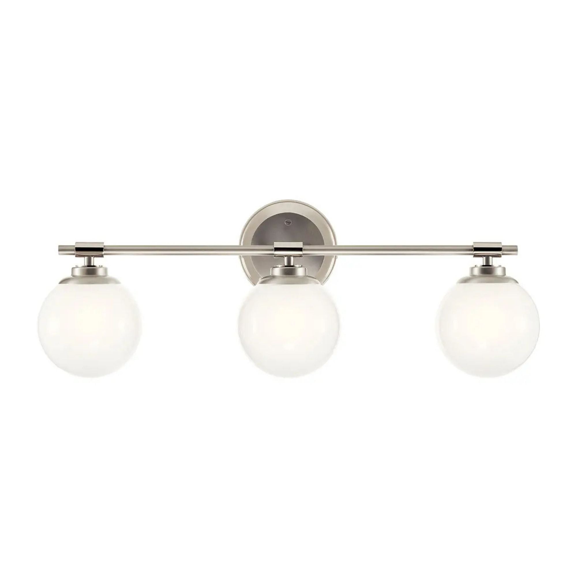Kichler Lighting - Benno 25" 3-Light Vanity Light, Polished Nickel Finish | Bees Lighting