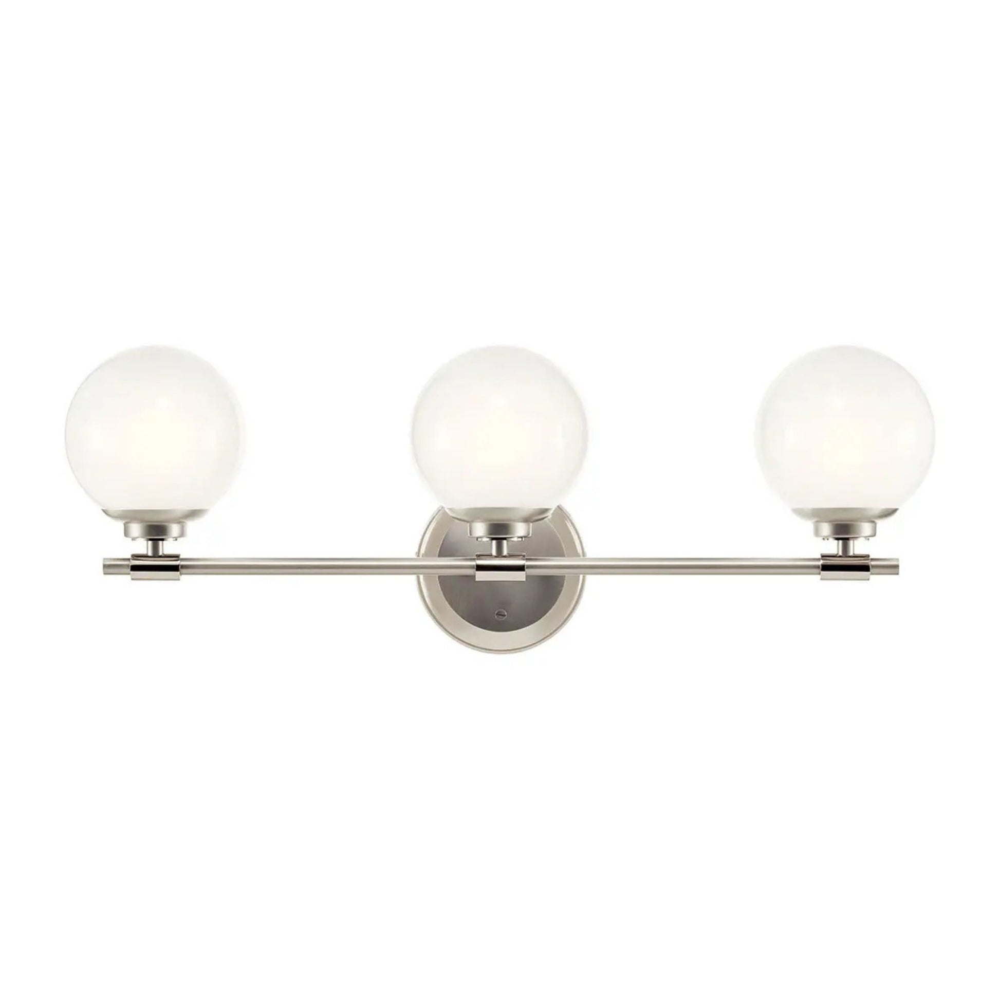 Kichler Lighting - Benno 25" 3-Light Vanity Light, Polished Nickel Finish | Bees Lighting