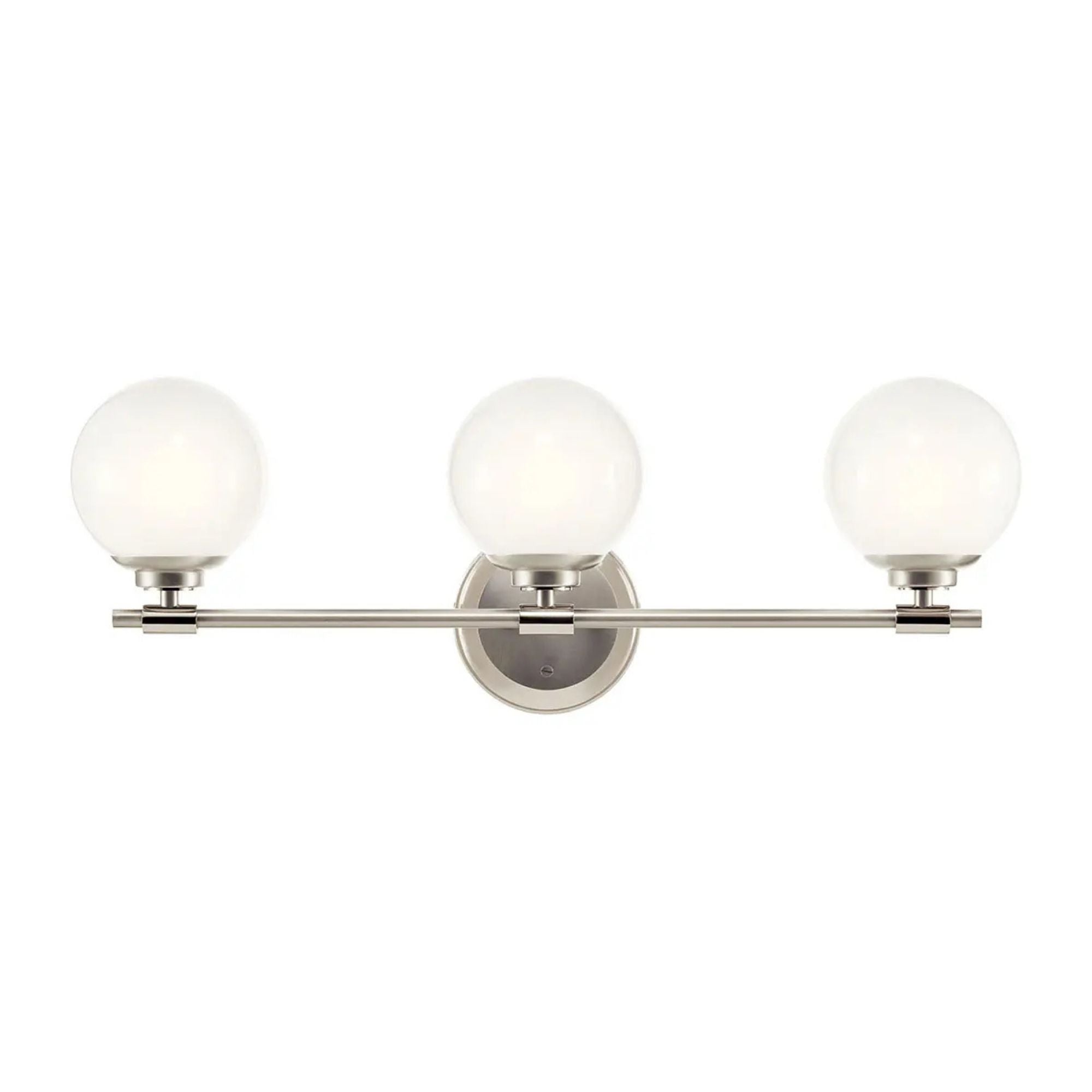 Kichler Lighting - Benno 25" 3-Light Vanity Light, Polished Nickel Finish | Bees Lighting