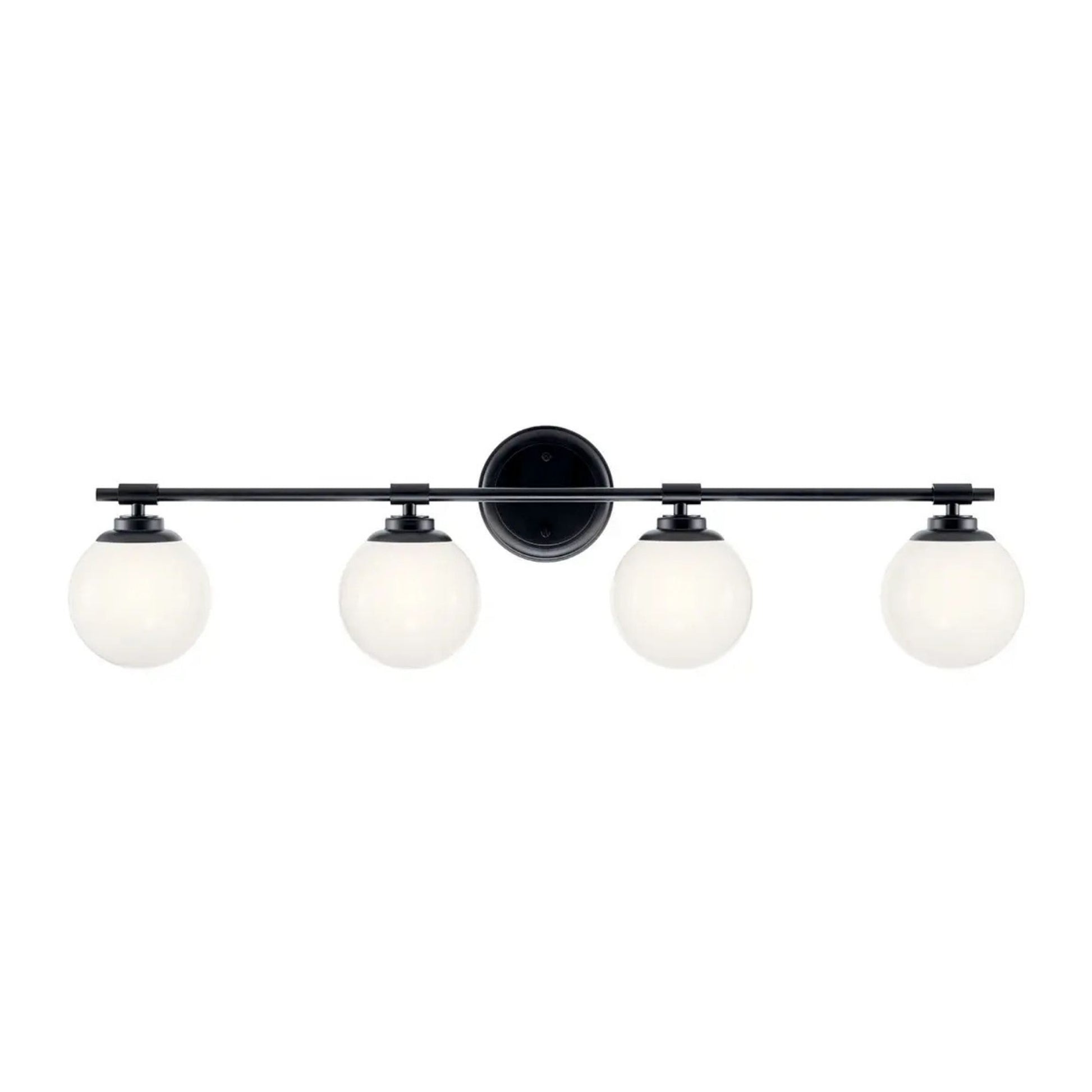 Kichler Lighting - Benno 34" 4-Light Vanity Light, Black Finish | Bees Lighting